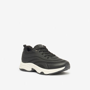 Flora Bella Textured Lace-Up Low Ankle Sneakers-women-image-1