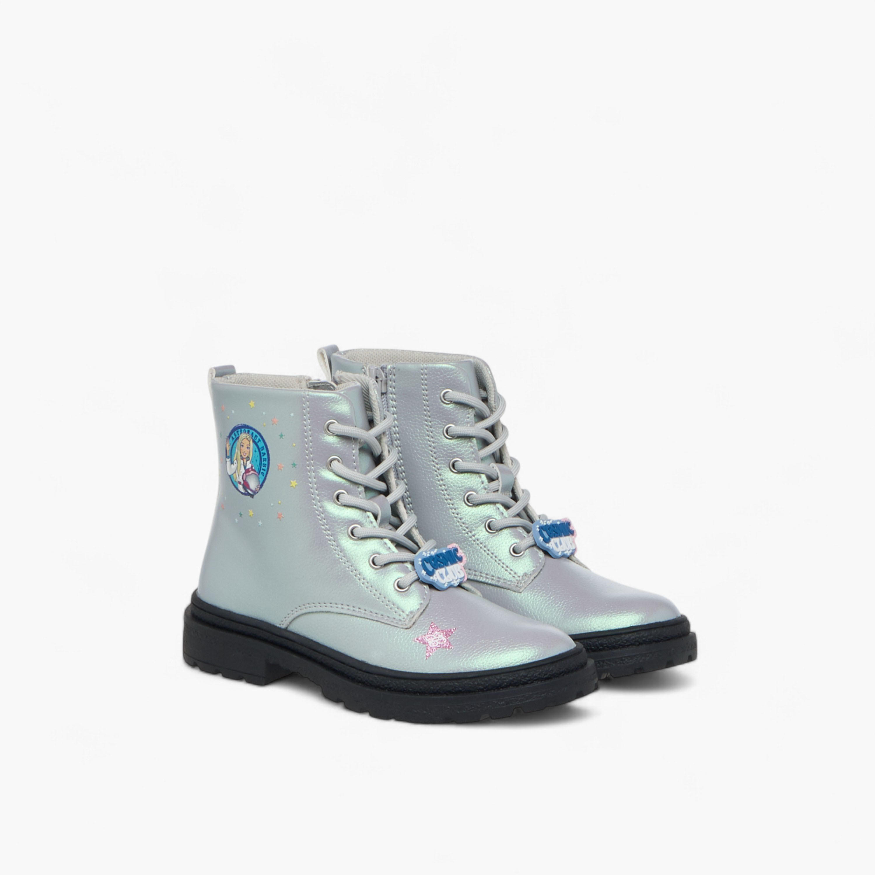 بوت بطول الكاحل وطبعات مع سحاب إغلاق من باربي-girls-shoes-boots-image-1