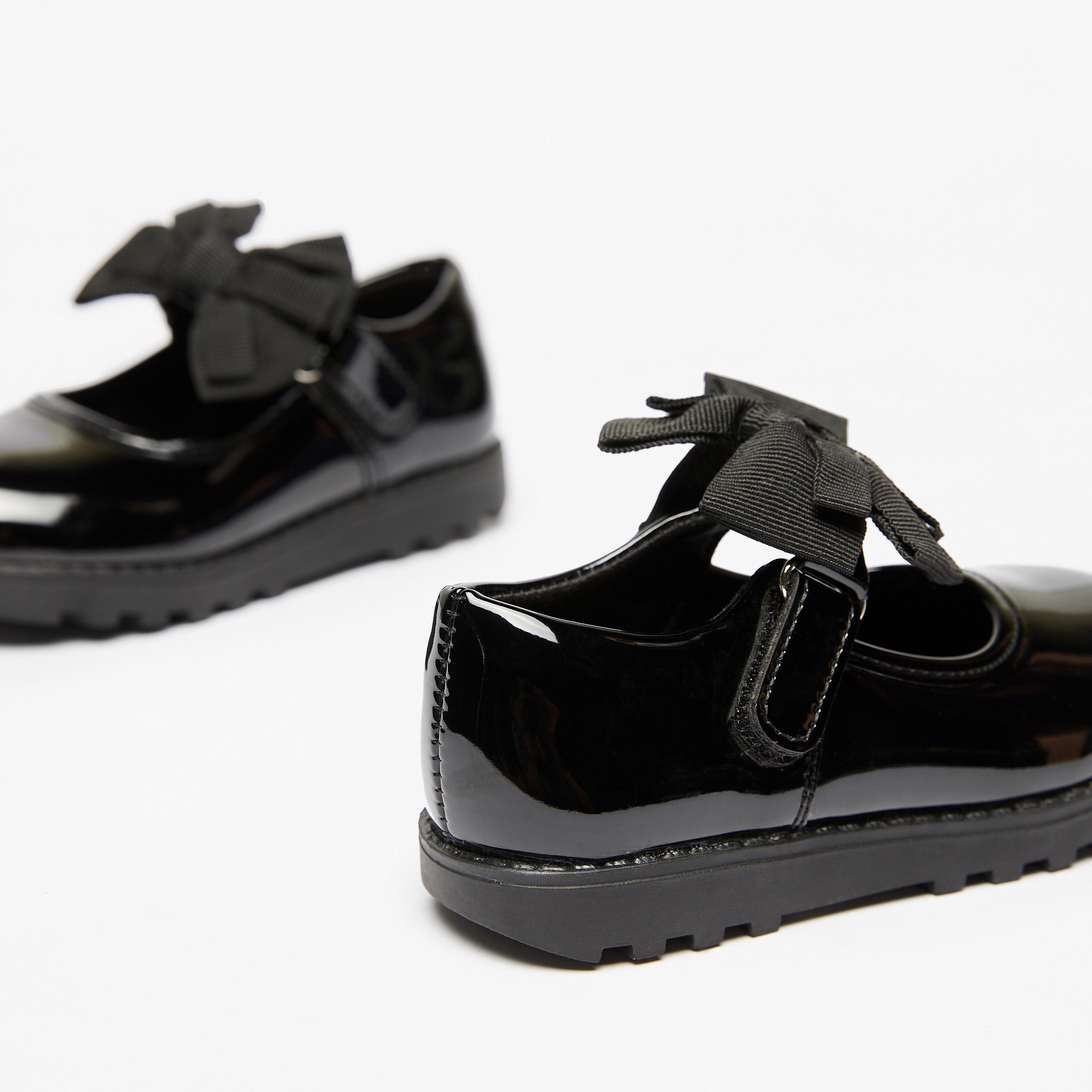 Juniors Solid Mary Jane Shoes with Bow Accent-girls-shoes-maryjanes-image-3