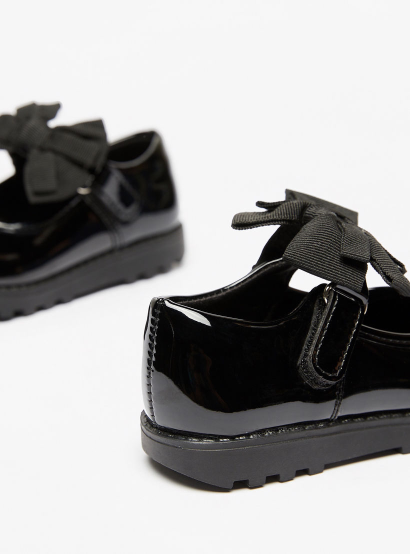 Juniors Solid Mary Jane Shoes with Bow Accent-girls-shoes-maryjanes-image-3