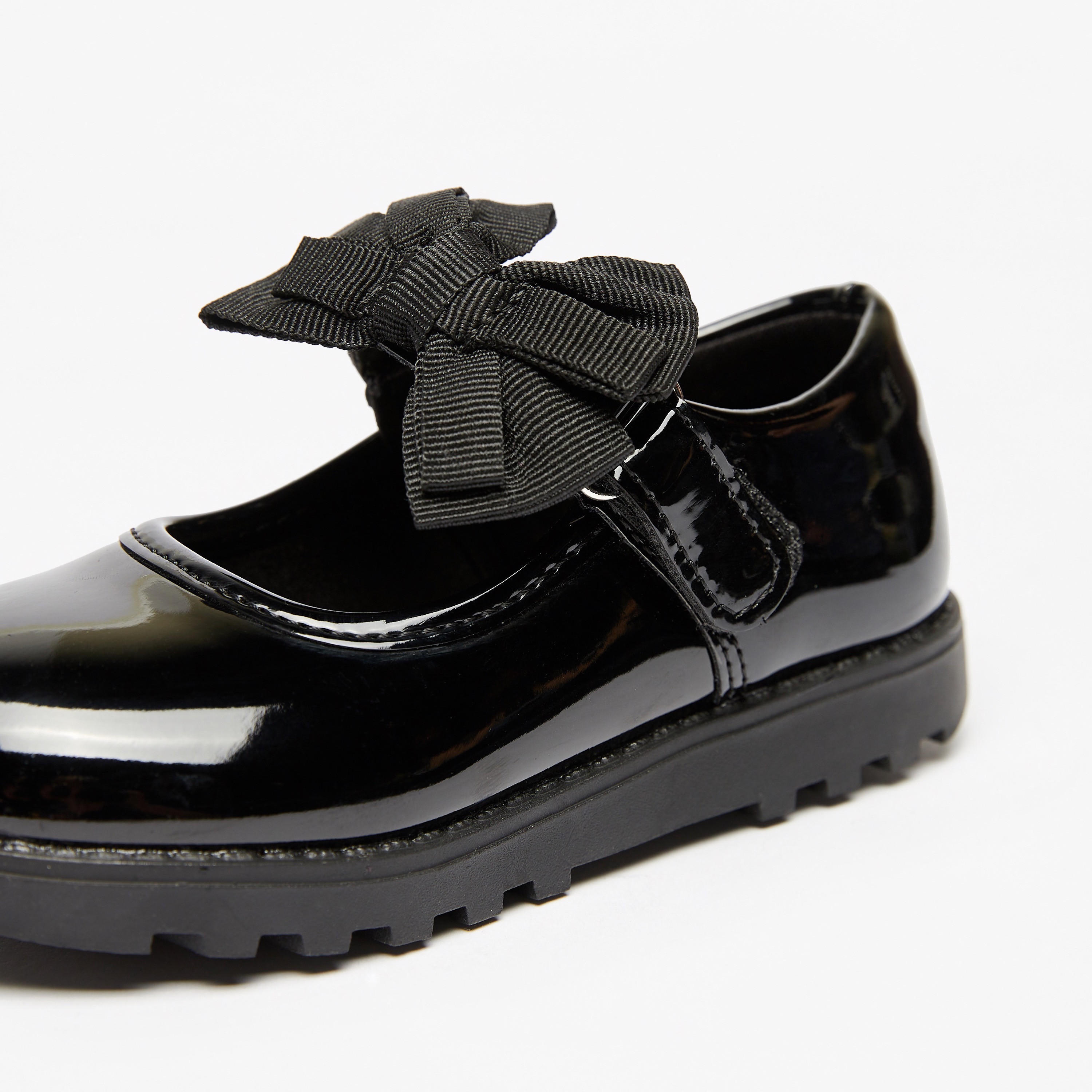 Juniors Solid Mary Jane Shoes with Bow Accent-girls-shoes-maryjanes-image-4