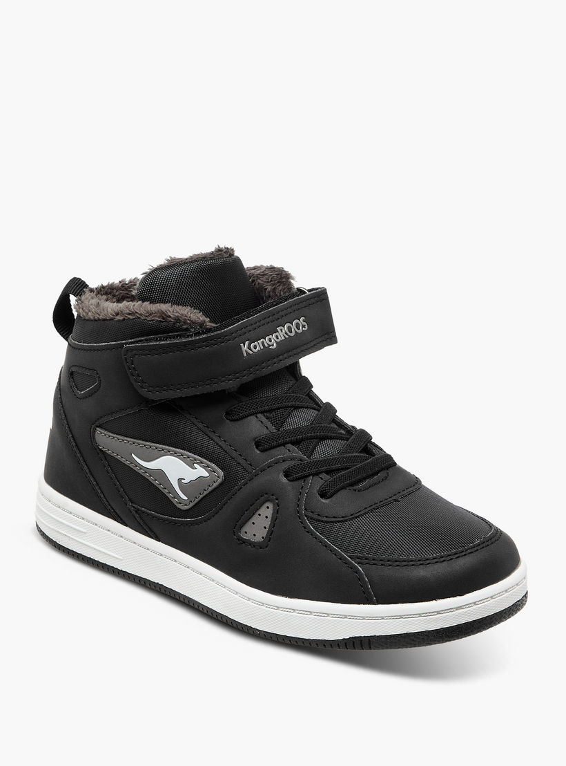 حذاء سنيكرز عالي بشريط إغلاق لاصق للأولاد من كانغاروز-boys-shoes-sneakers-image-2