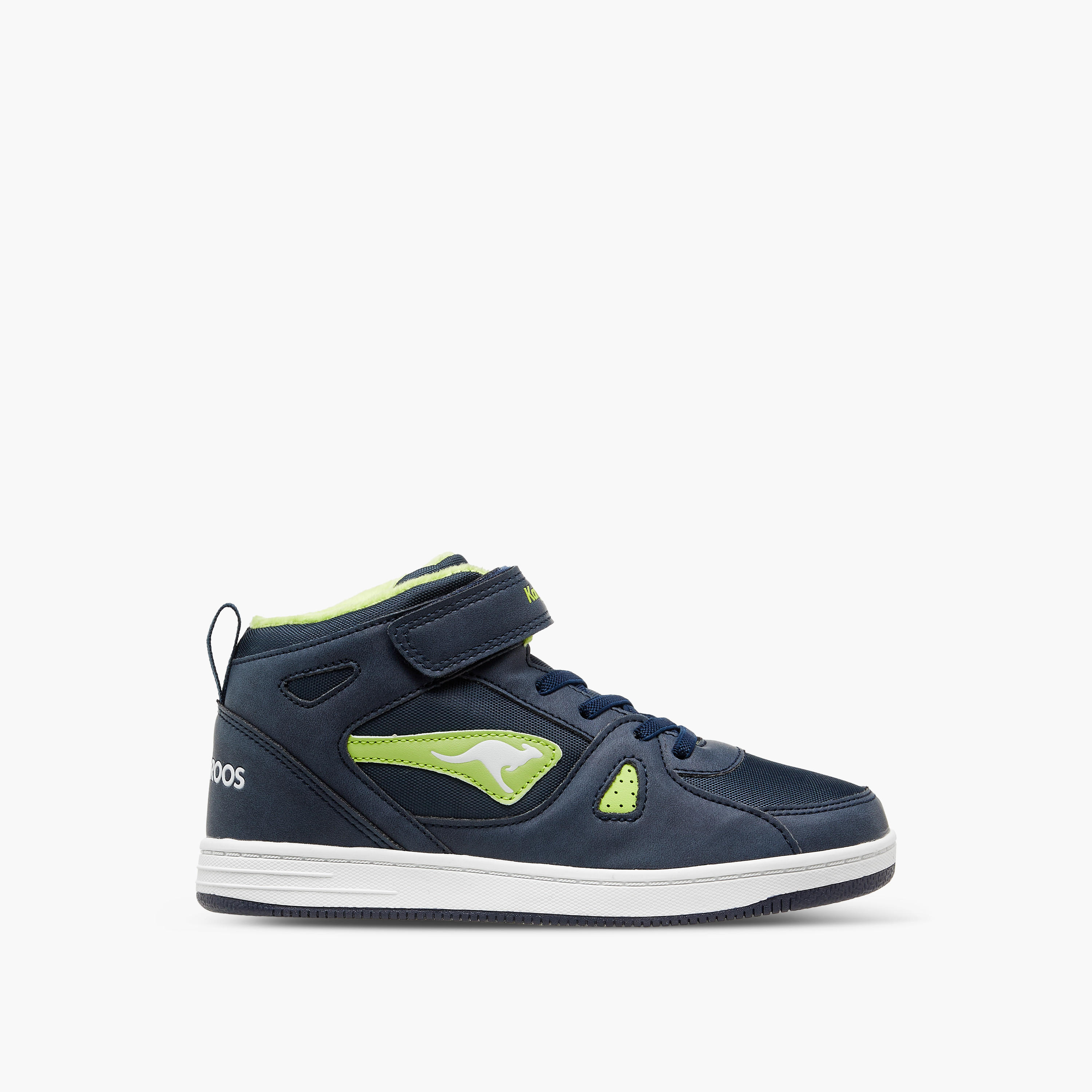 حذاء سنيكرز عالي بشريط إغلاق لاصق للأولاد من كانغاروز-boys-shoes-sneakers-image-3
