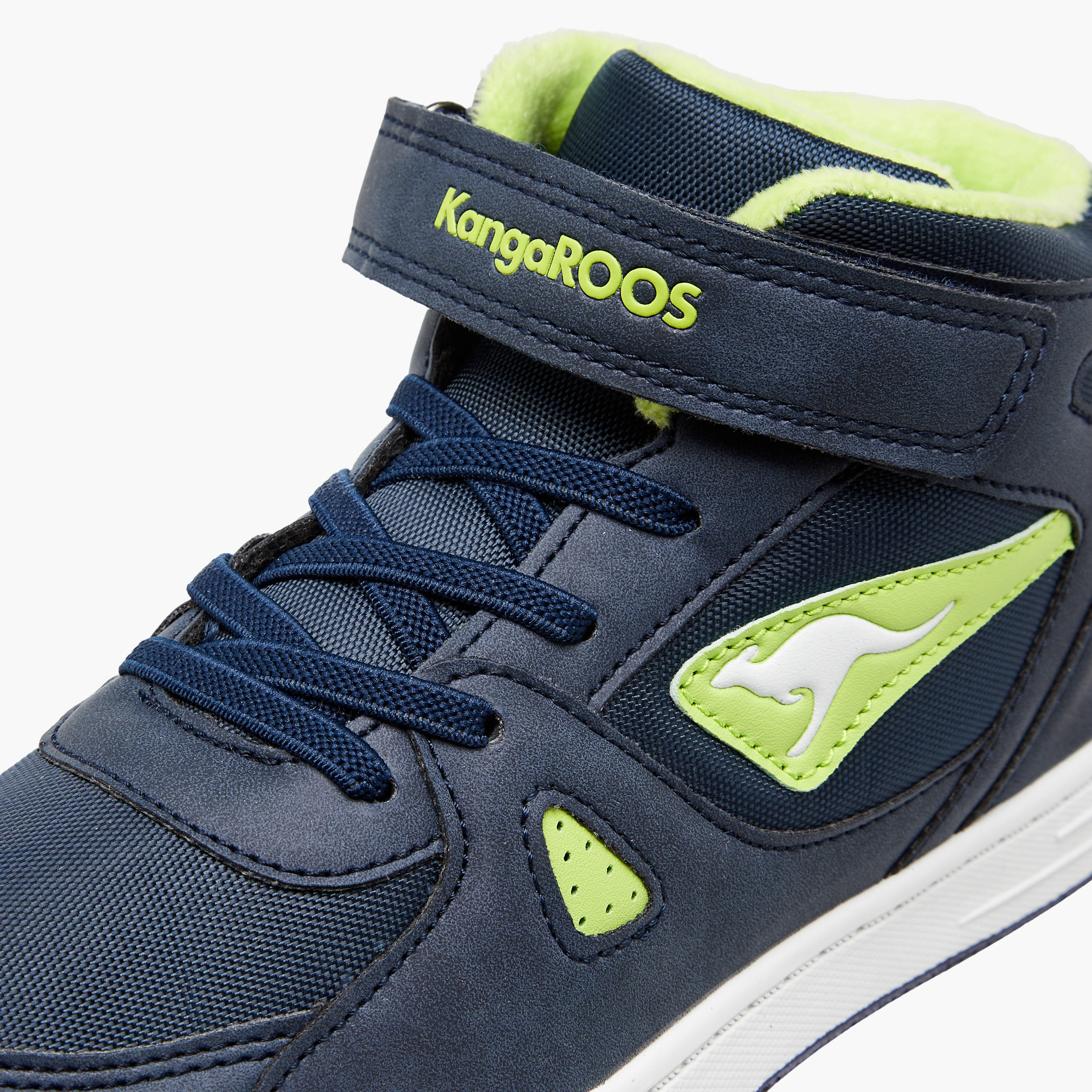 حذاء سنيكرز عالي بشريط إغلاق لاصق للأولاد من كانغاروز-boys-shoes-sneakers-image-4