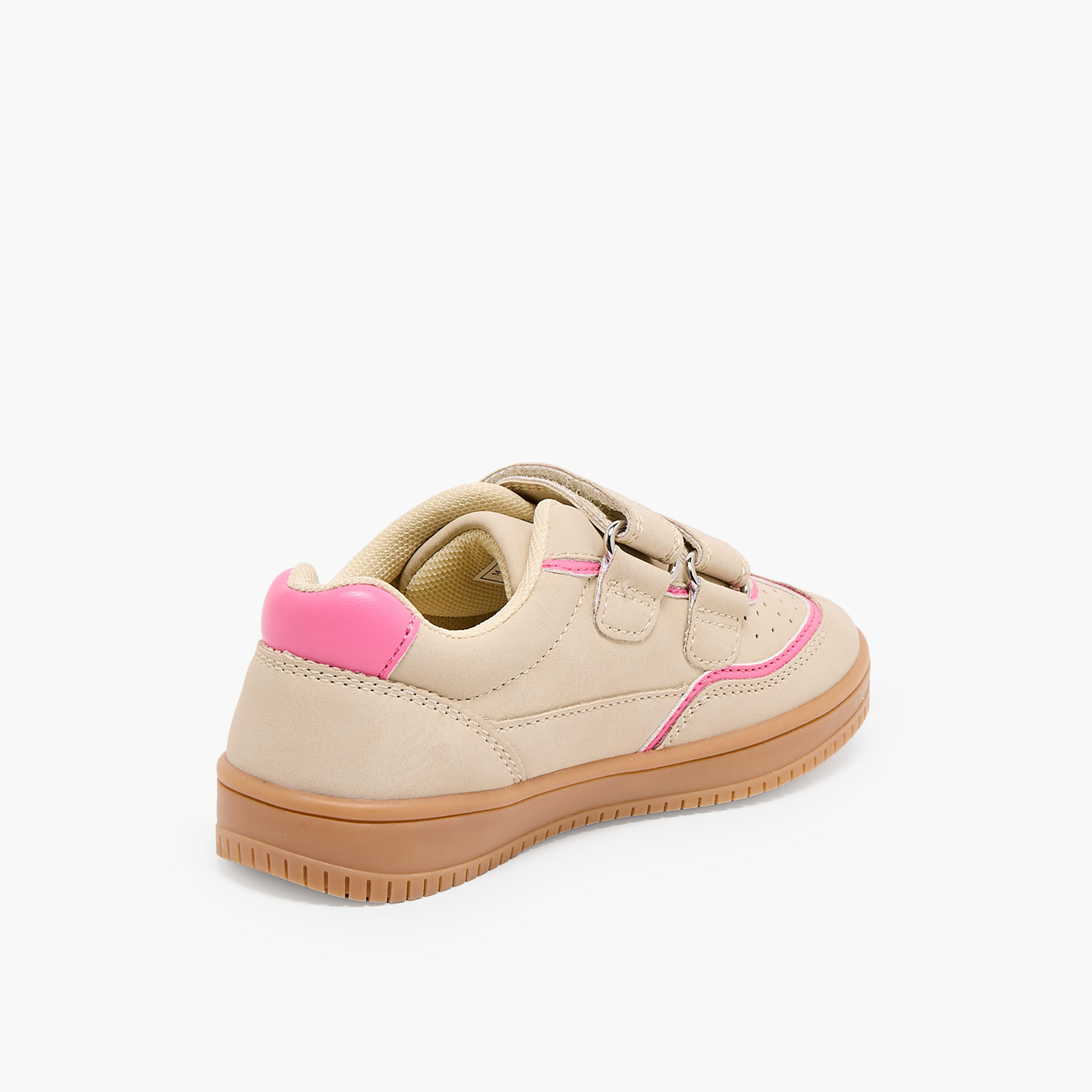 حذاء سنيكرز مثقب بشريط إغلاق لاصق للبنات من جونيورز-girls-shoes-sneakers-image-5