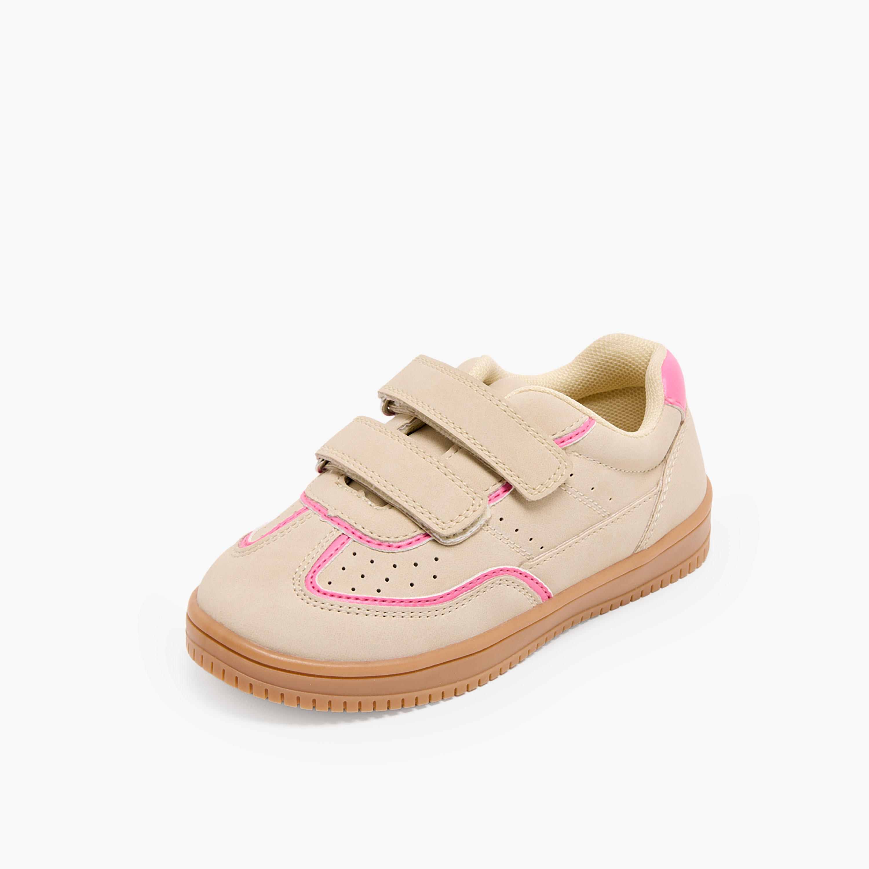 حذاء سنيكرز مثقب بشريط إغلاق لاصق للبنات من جونيورز-girls-shoes-sneakers-image-6