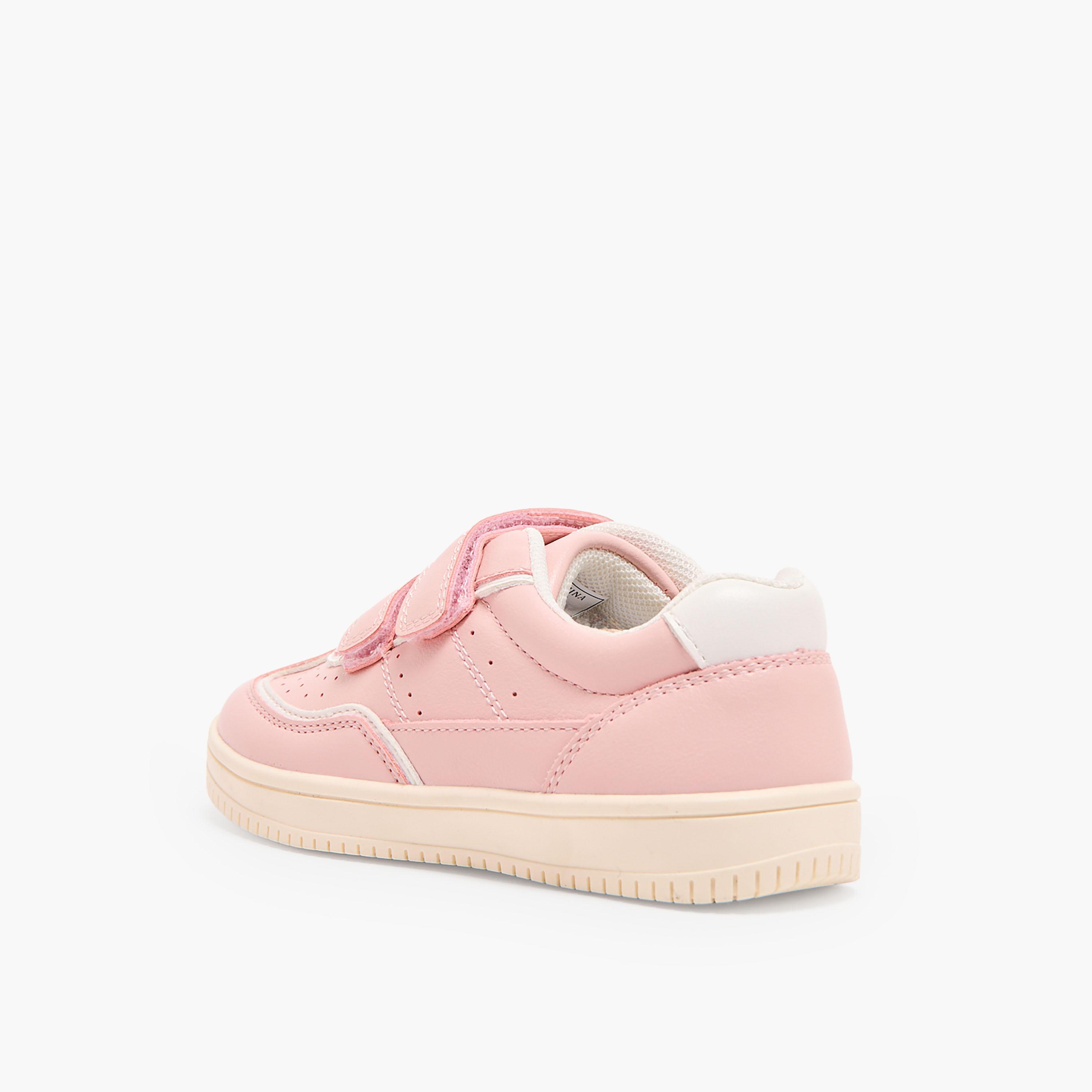 Juniors Girls Perforated Hook & Loop Sneakers-girls-shoes-sneakers-image-5