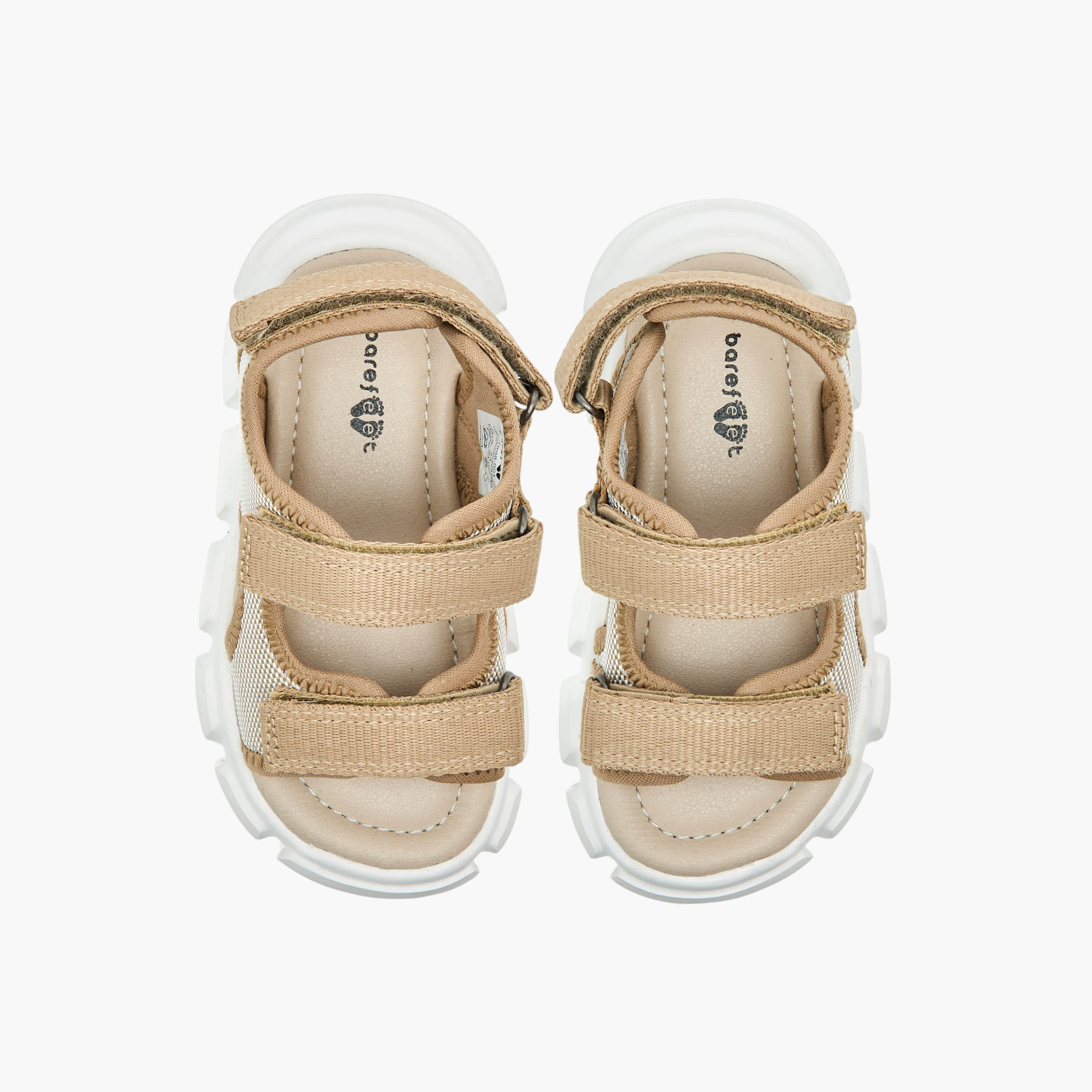 Barefeet Textured Floaters with Hook and Loop Closure-baby-boys-shoes-sandals-image-1