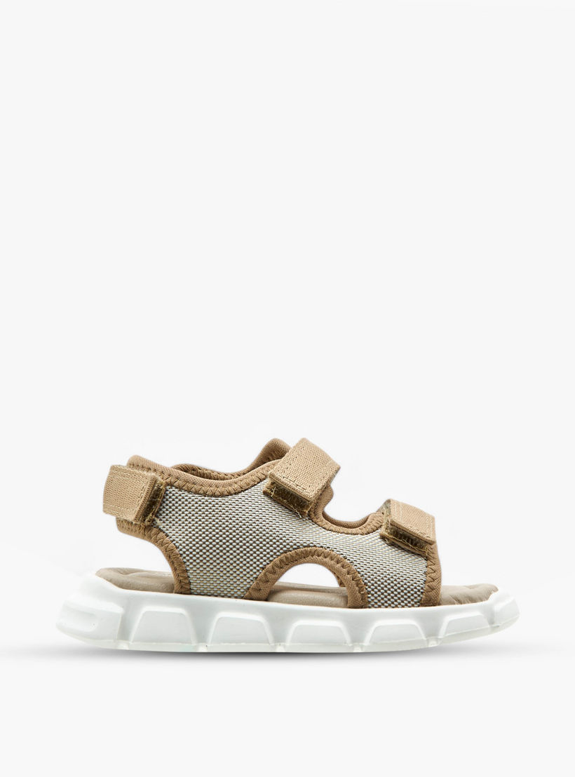 Barefeet Textured Floaters with Hook and Loop Closure-baby-boys-shoes-sandals-image-2