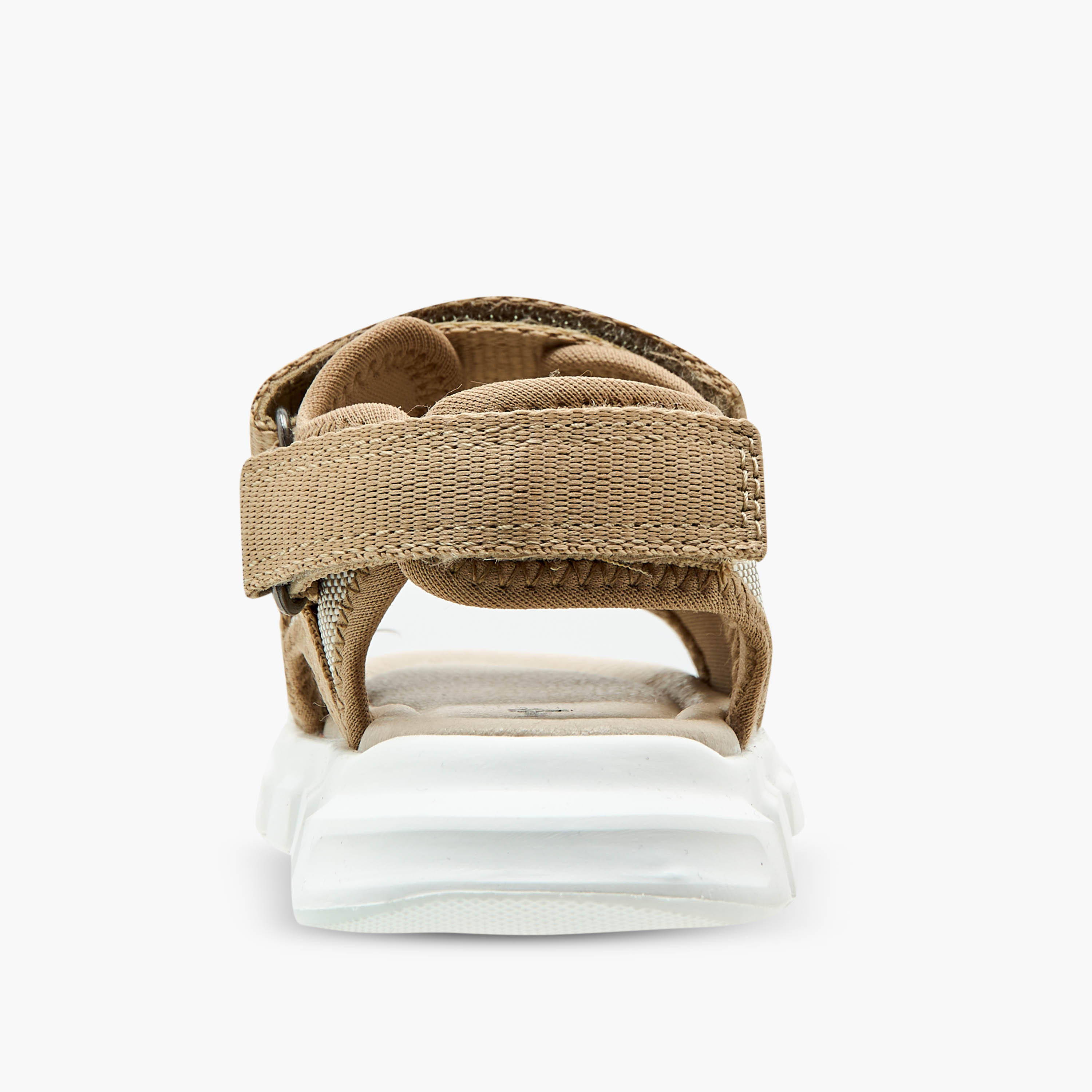 Barefeet Textured Floaters with Hook and Loop Closure-baby-boys-shoes-sandals-image-4