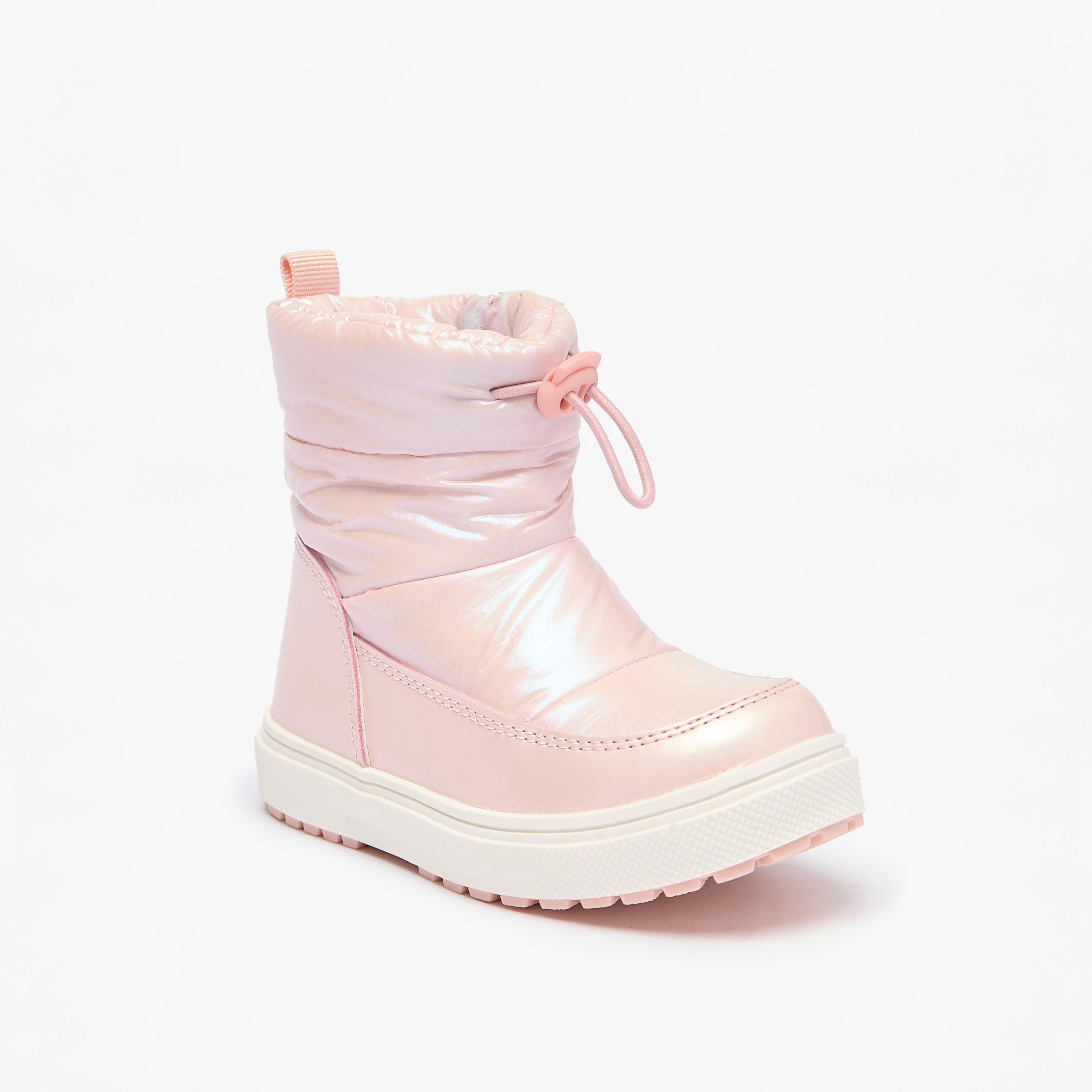 Juniors Solid Ankle Boots with Zip Closure and Pull Tabs-girls-shoes-boots-image-1