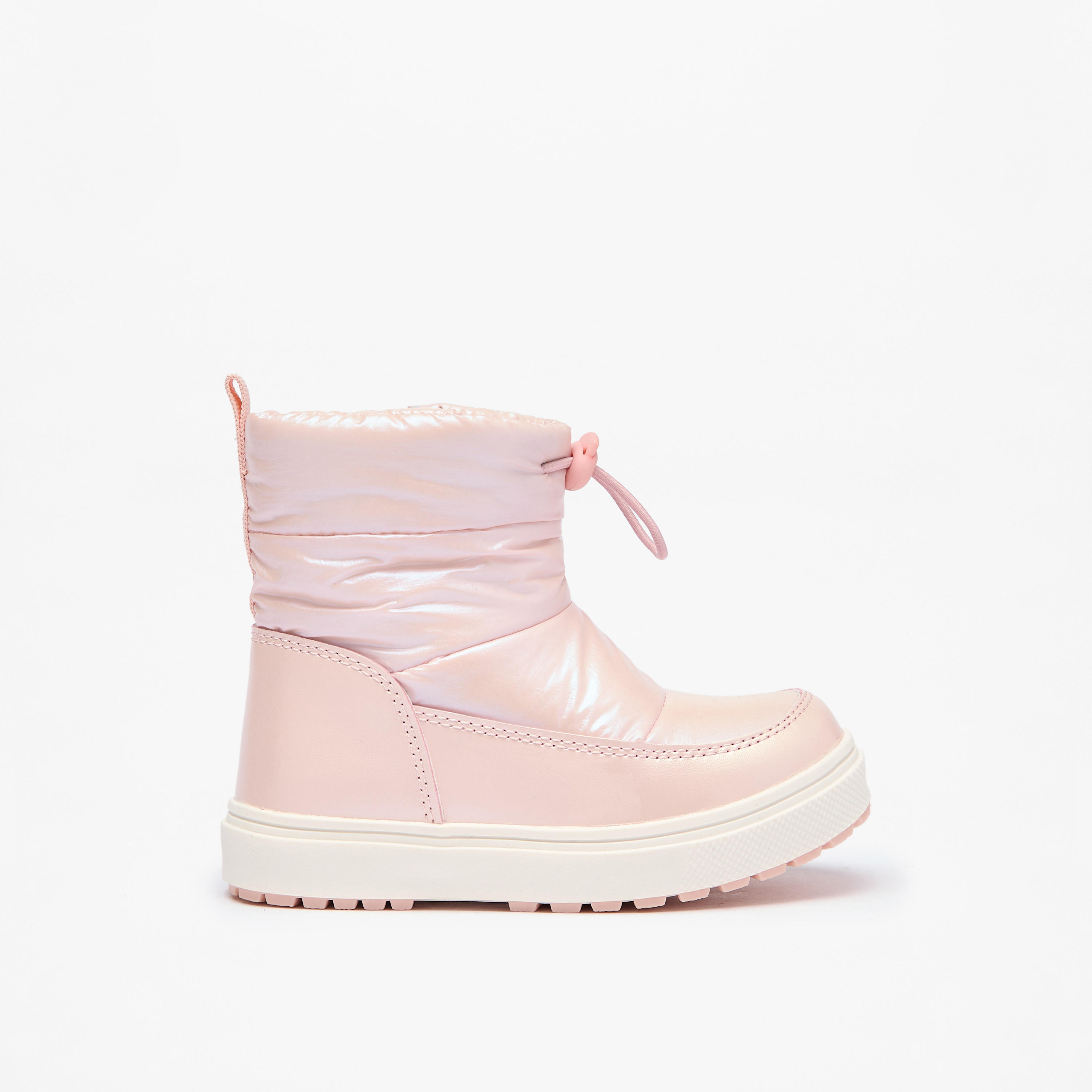 Juniors Solid Ankle Boots with Zip Closure and Pull Tabs-girls-shoes-boots-image-3