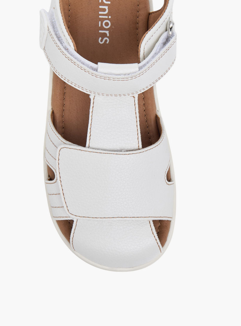 صندل فيشرمان بتفاصيل مدرزة وشريط إغلاق من جونيورز-boys-shoes-sandals-image-3