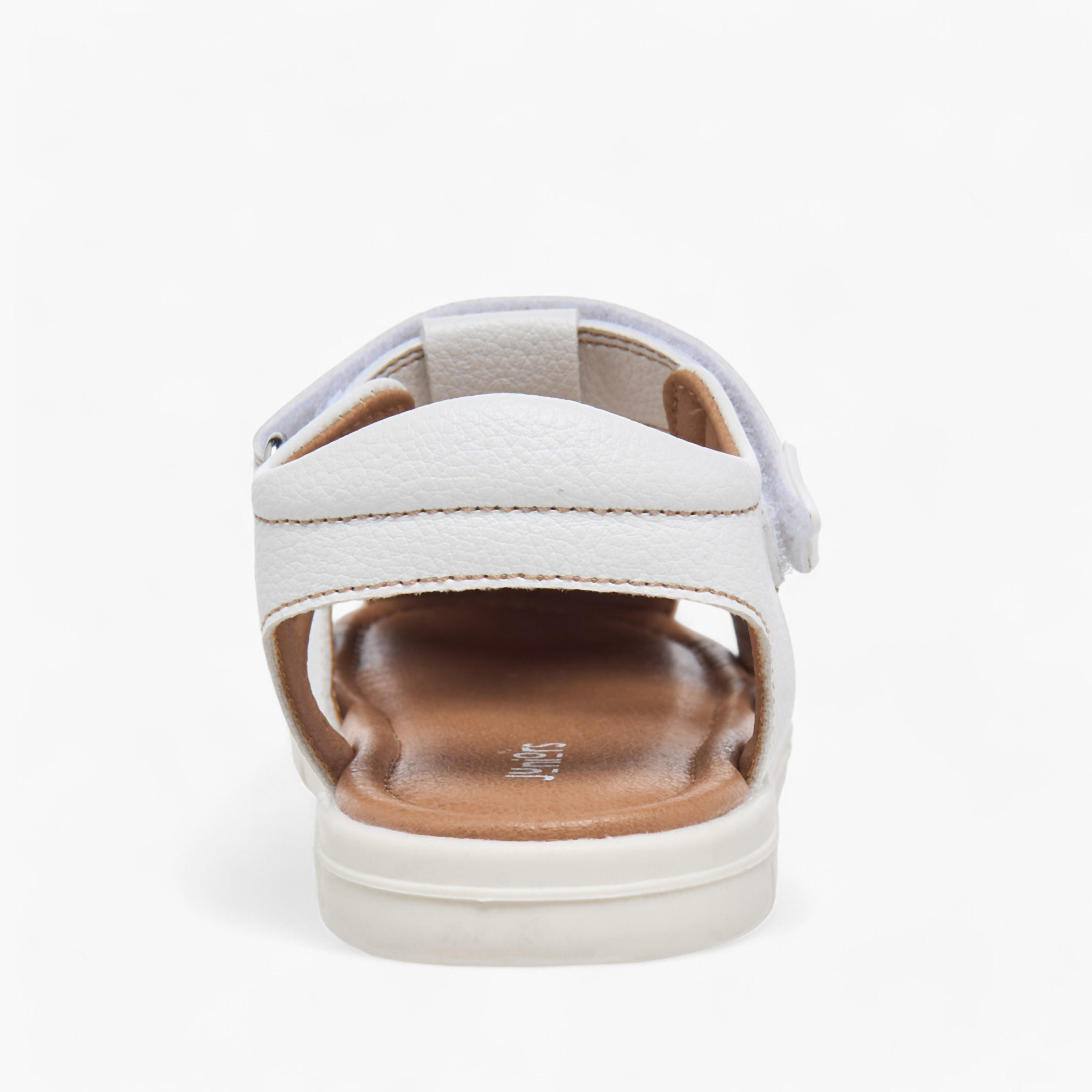صندل فيشرمان بتفاصيل مدرزة وشريط إغلاق من جونيورز-boys-shoes-sandals-image-4