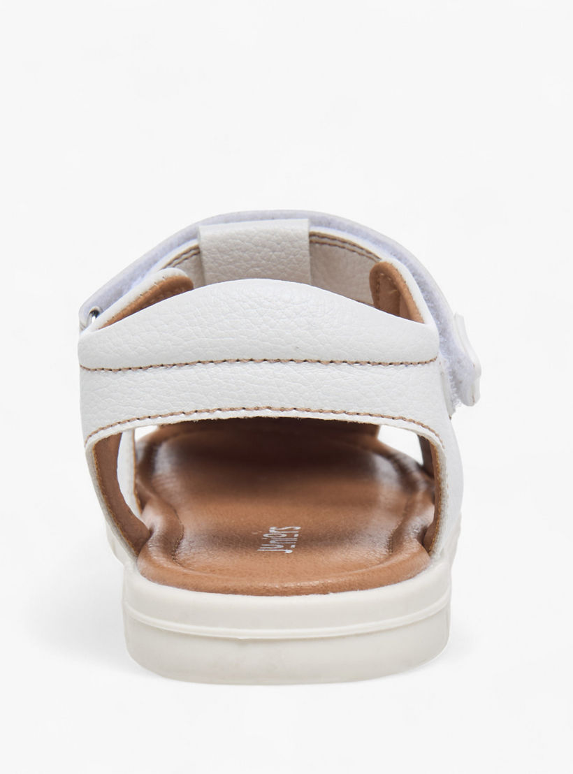 صندل فيشرمان بتفاصيل مدرزة وشريط إغلاق من جونيورز-boys-shoes-sandals-image-4