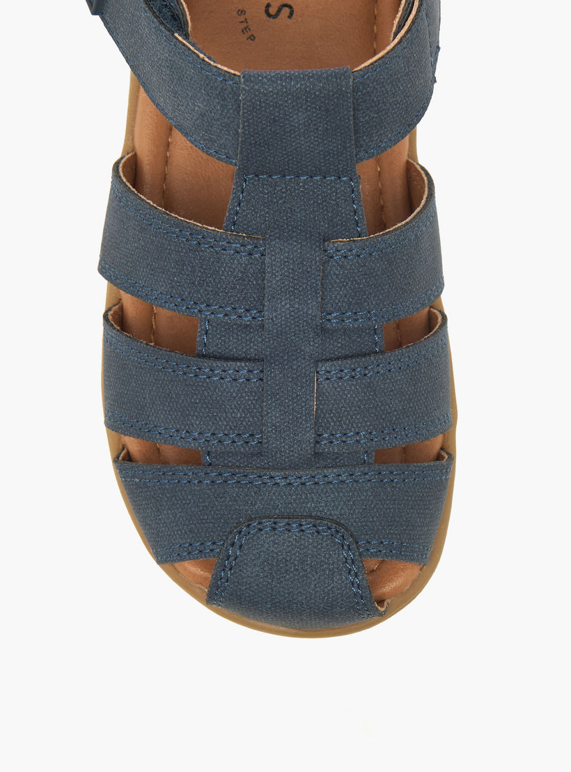 Juniors Boys Gladiator Hook & Loop Sandals-boys-shoes-sandals-image-3