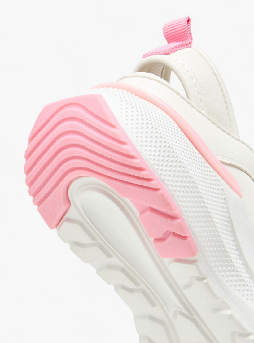 Little Missy Panelled School Shoes with Hook and Loop Closure-girls-shoes-maryjanes-image-5
