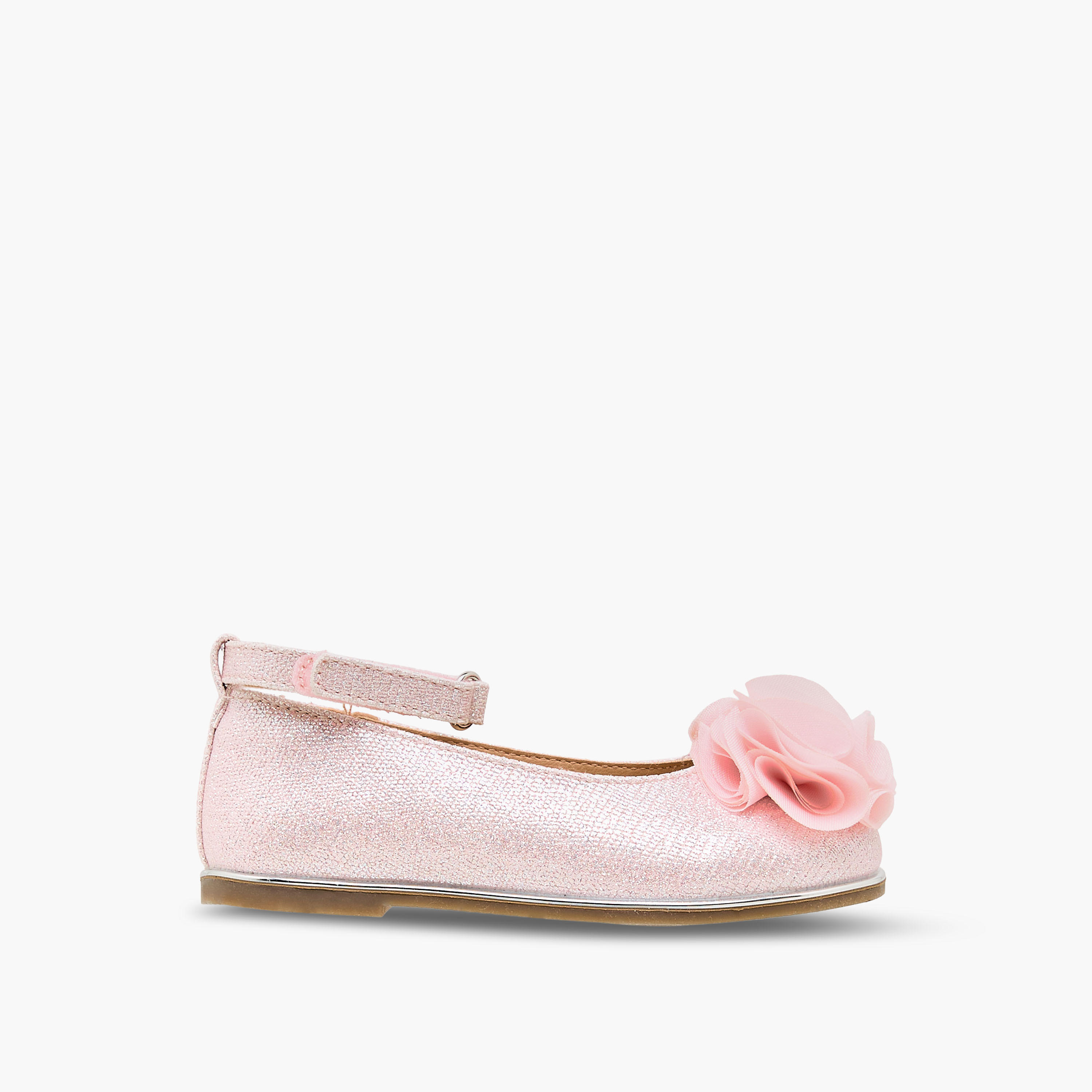 Barefeet Girls Floral Accent Mary Jane Shoes-girls-shoes-maryjanes-image-3