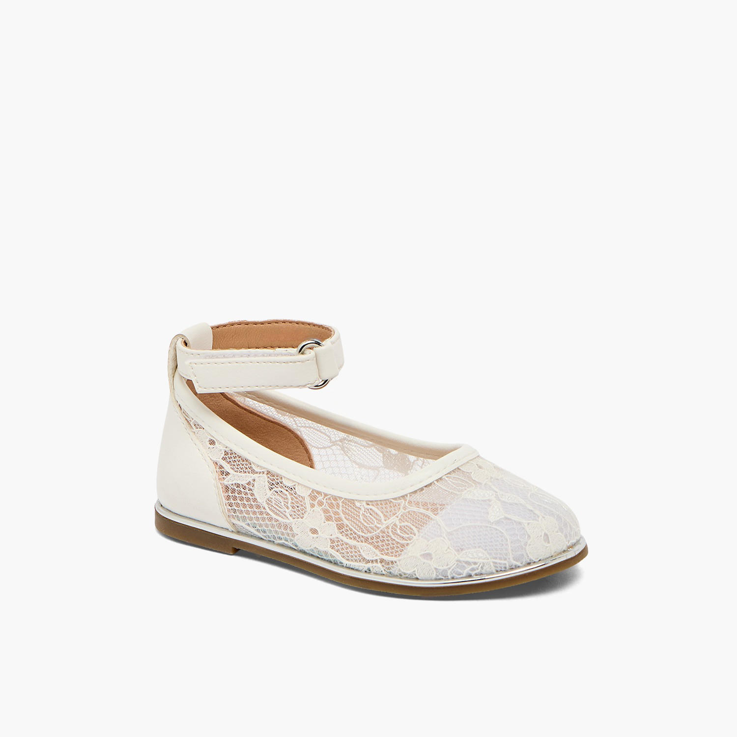 Barefeet Girls Floral Lace Ballerina Shoes-girls-shoes-ballerinas-image-2