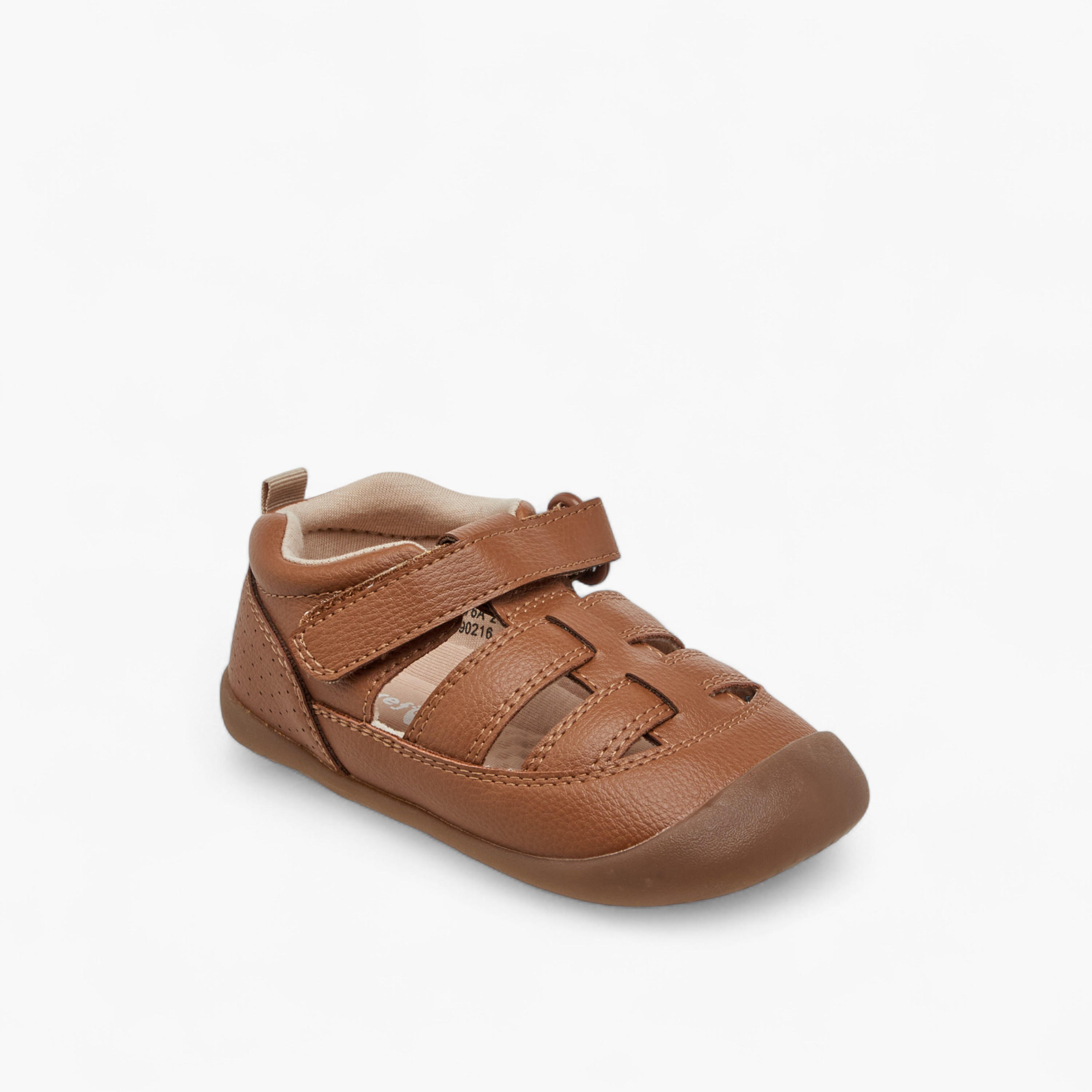 Barefeet Panelled Sandals with Hook and Loop Closure-boys-shoes-sandals-image-2