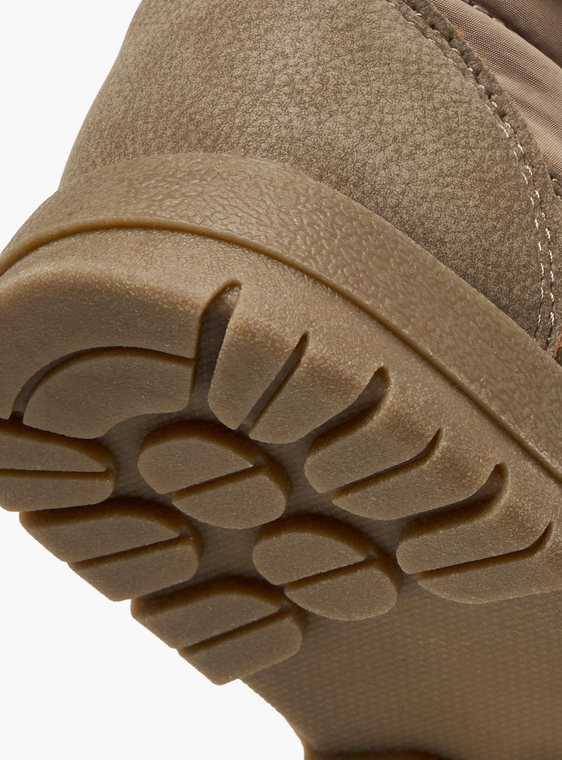 Juniors Panelled Ankle Boots with Hook and Loop Closure-boys-shoes-boots-image-6