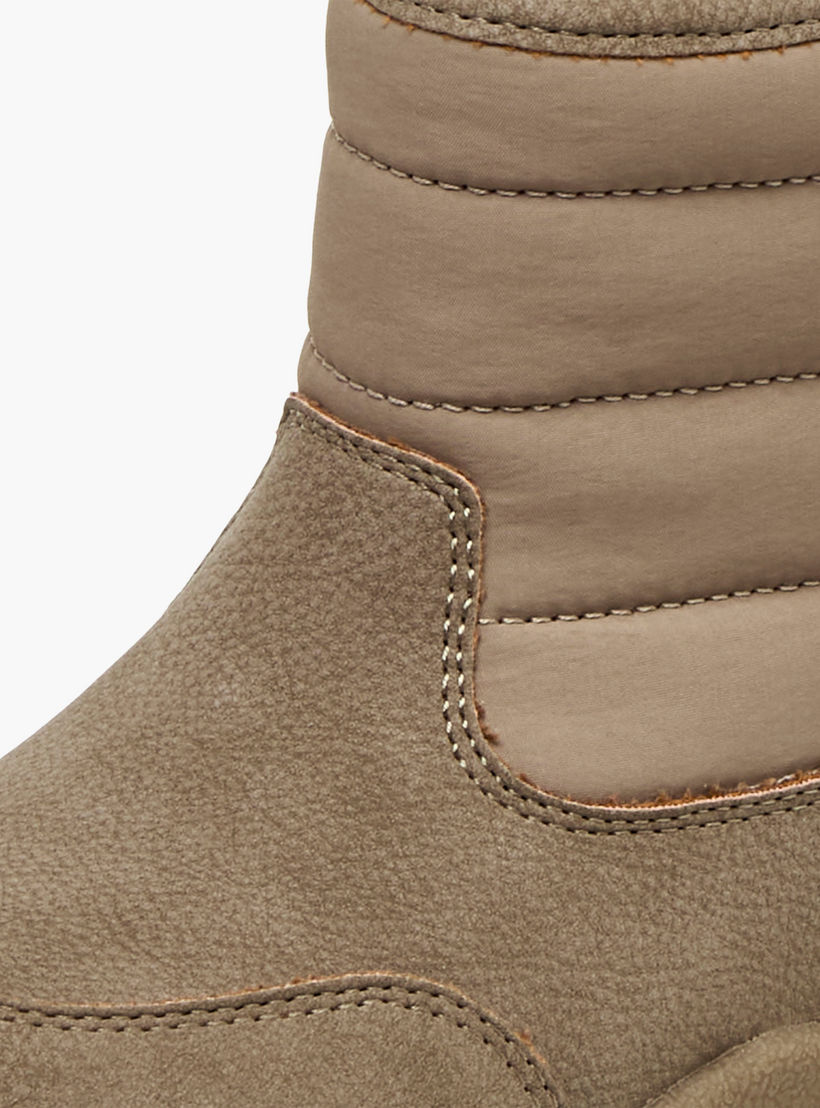 Juniors Panelled Ankle Boots with Hook and Loop Closure-boys-shoes-boots-image-5