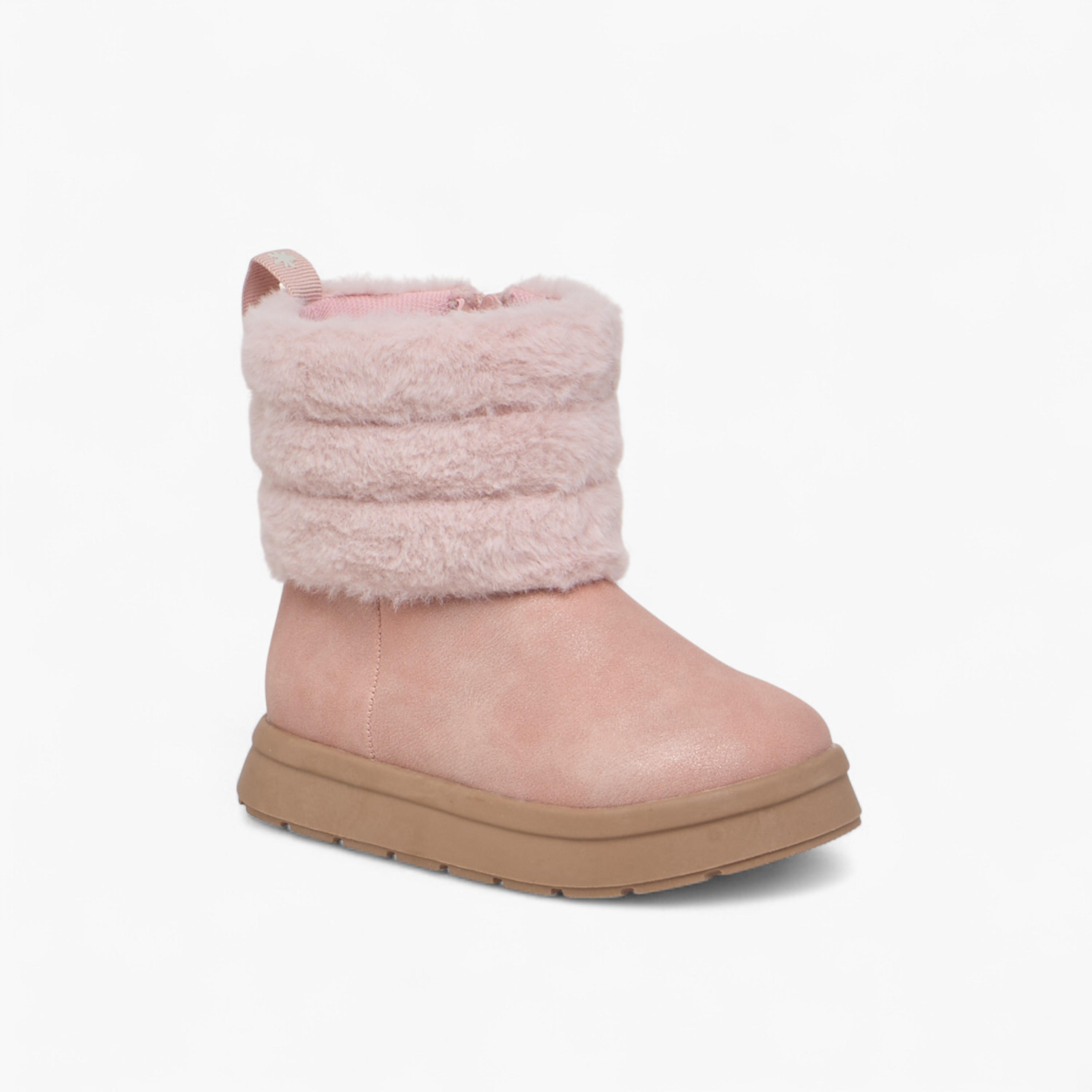 بوت بناتي بفرو صناعي وسحاب إغلاق من جونيورز-girls-shoes-boots-image-2