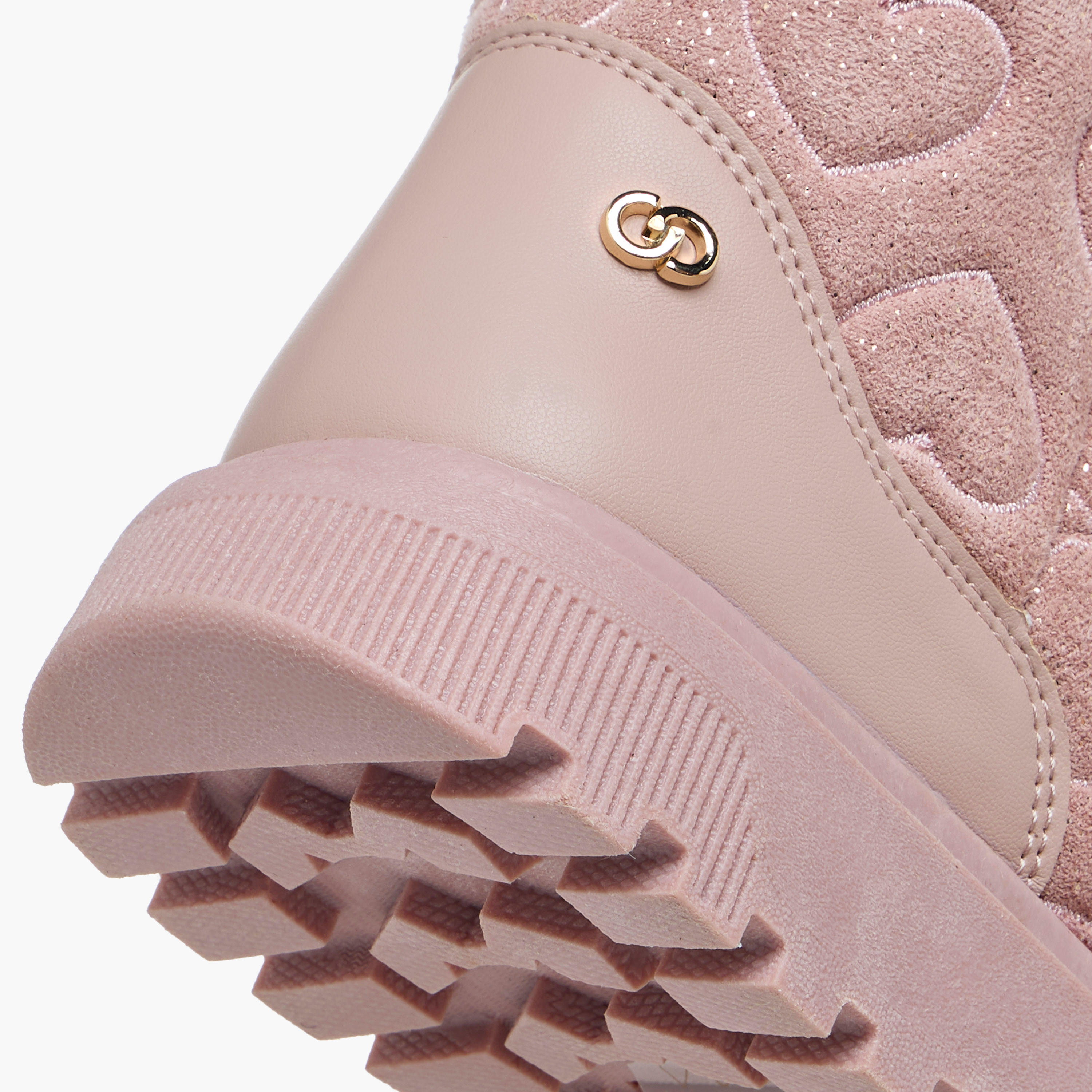 بوت سهل الارتداء بطول الكاحل ونقوش قلب للبنات من سيليست-girls-shoes-boots-image-5