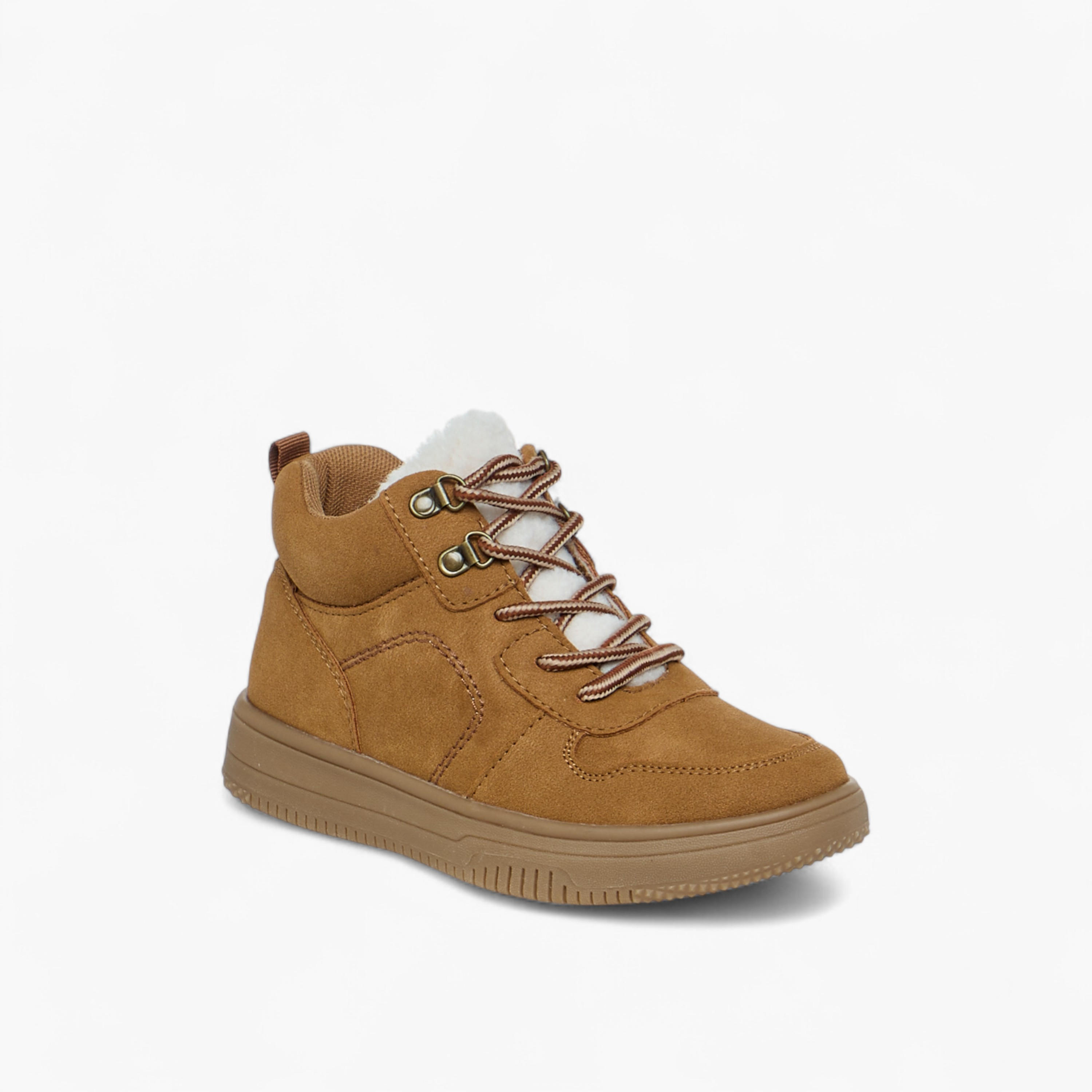 بوت سادة برباط إغلاق وتفاصيل مغرّزة من مستر دوتشيني-boys-shoes-boots-image-2
