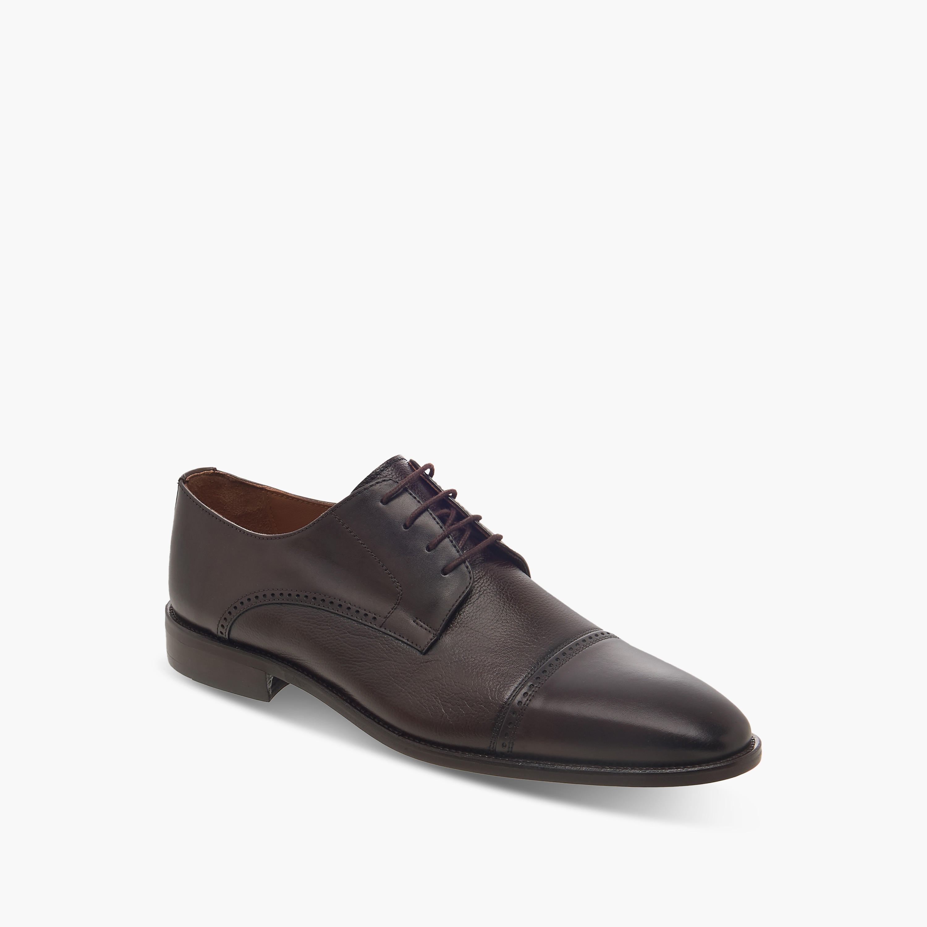 حذاء ديرقي رجالي بأربطة من الجلد الطبيعي-men-shoes-formalshoes-image-2