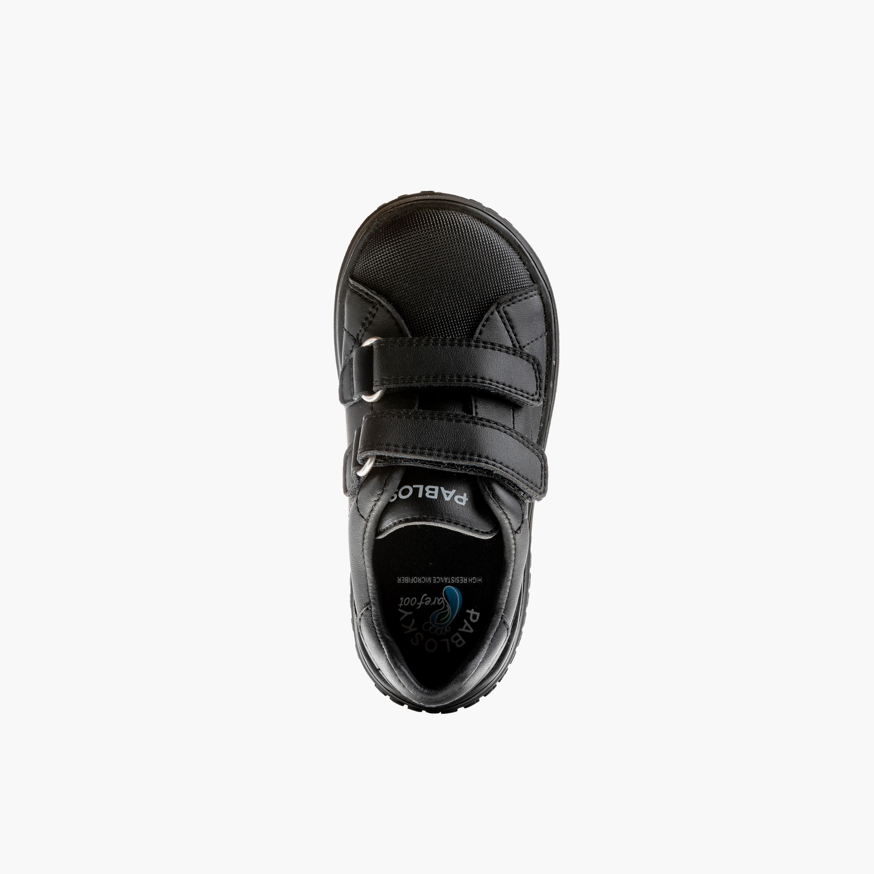 Pablosky Boys' Solid School Shoes with Hook and Loop Closure - 200010-D-boys-shoes-schoolshoes-image-5