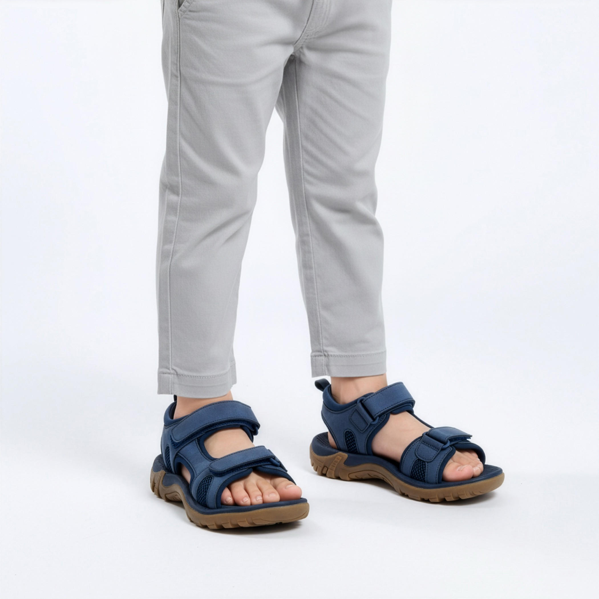 Mister Duchini Boys Hook & Loop Floaters-boys-shoes-sandals-image-2