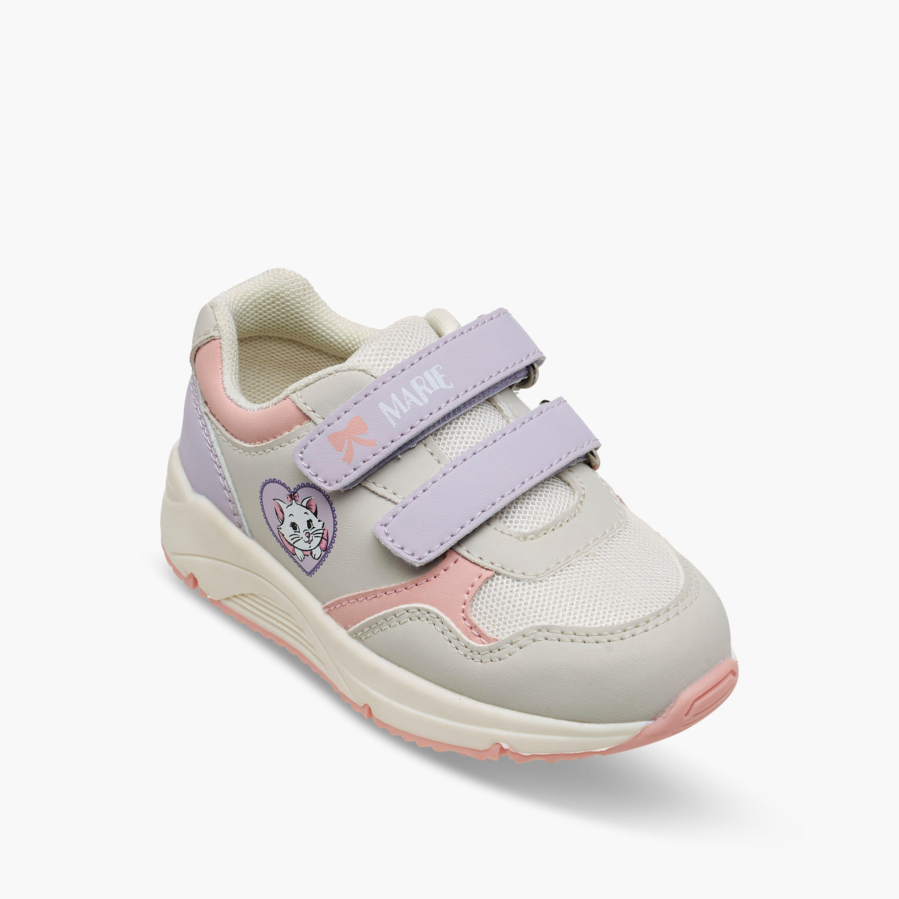 Disney Girls Marie Print Hook & Loop Sneakers-girls-shoes-sneakers-image-2