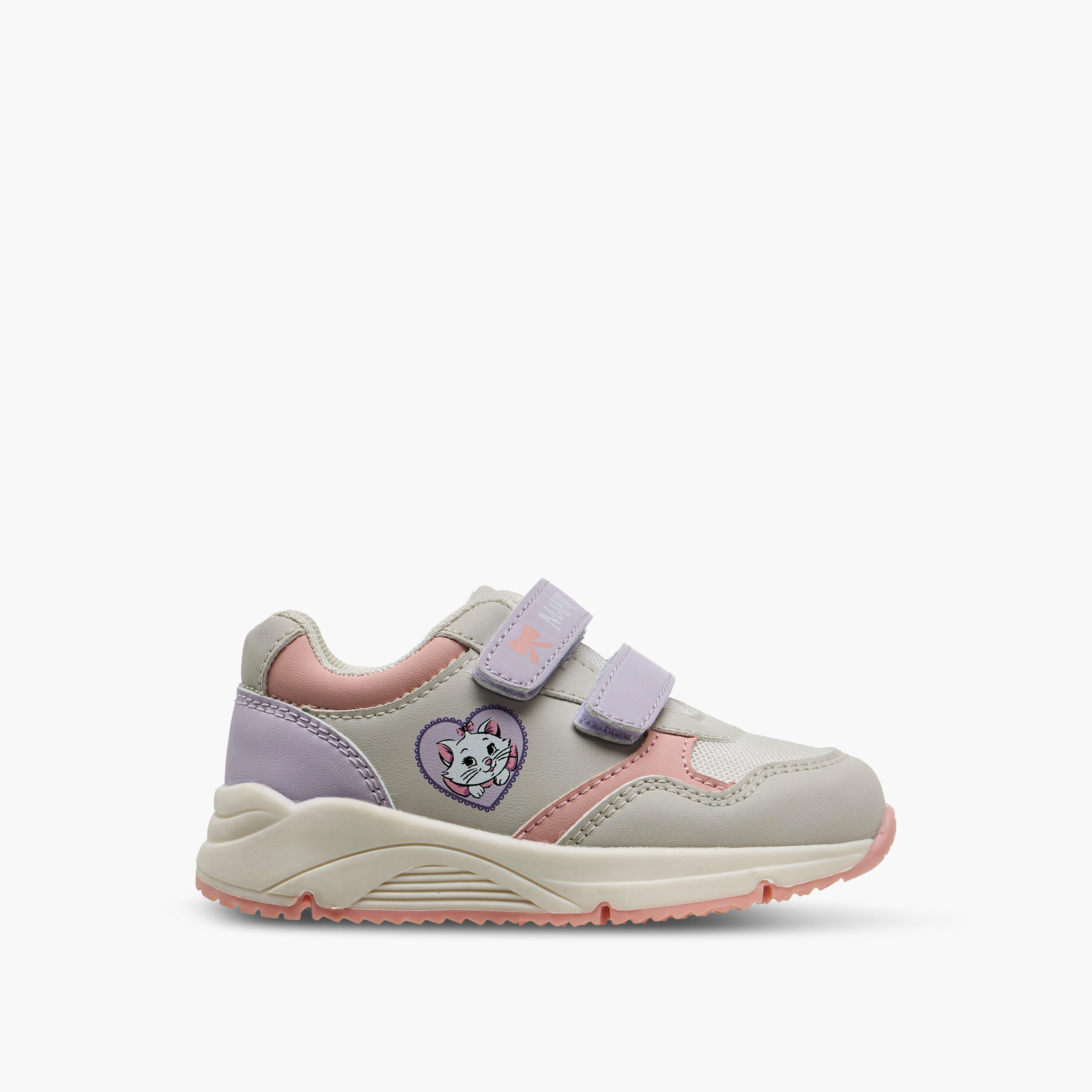 Disney Girls Marie Print Hook & Loop Sneakers-girls-shoes-sneakers-image-3