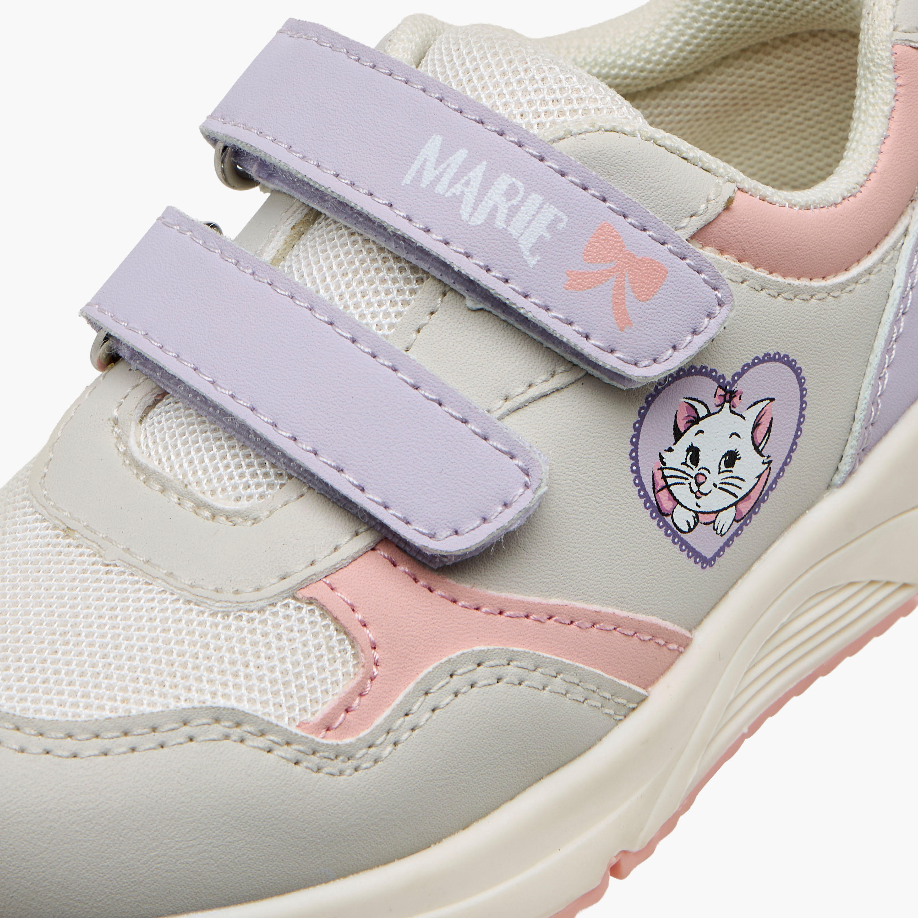 Disney Girls Marie Print Hook & Loop Sneakers-girls-shoes-sneakers-image-4