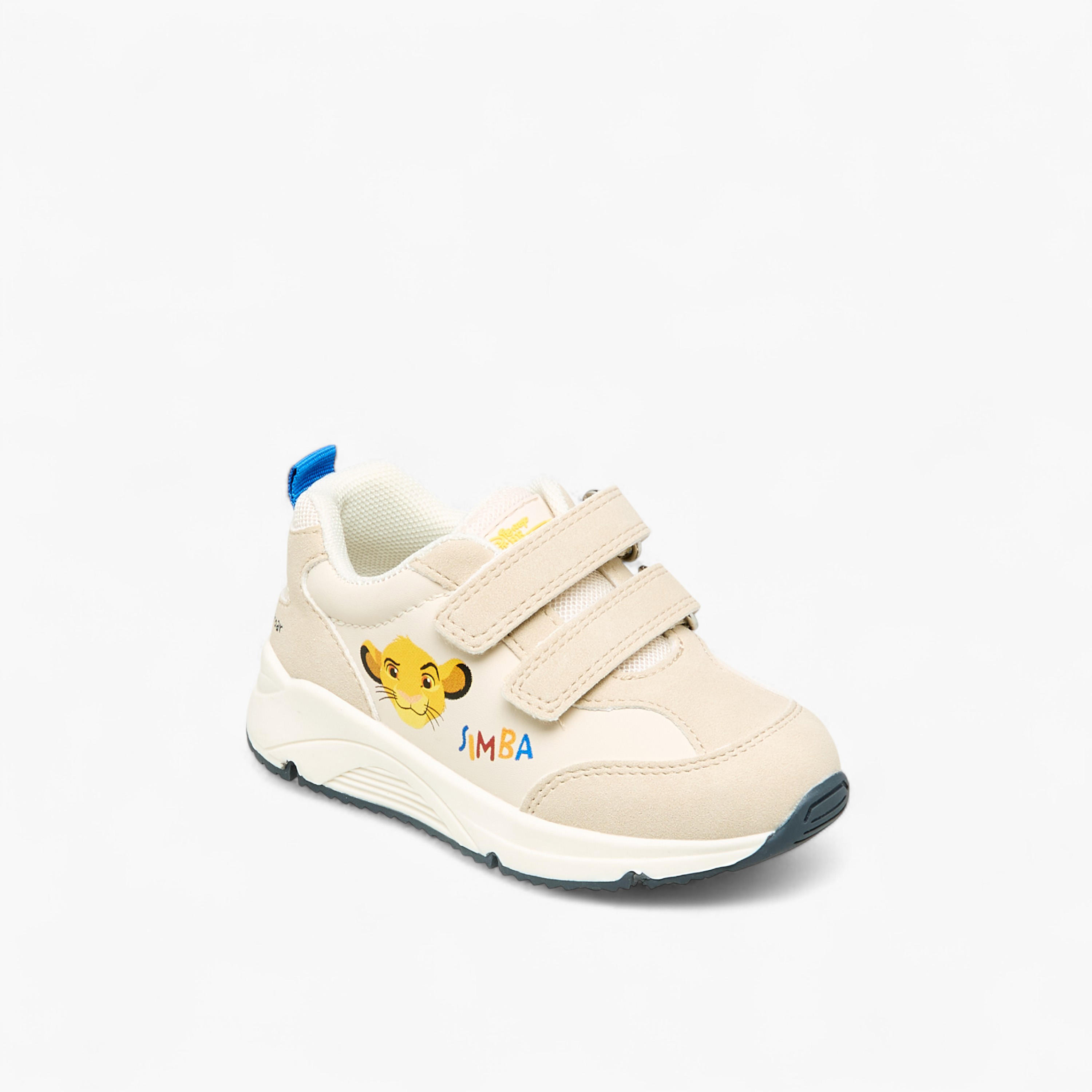Disney Boys Simba Print Hook and Loop Sneakers-boys-shoes-sneakers-image-2