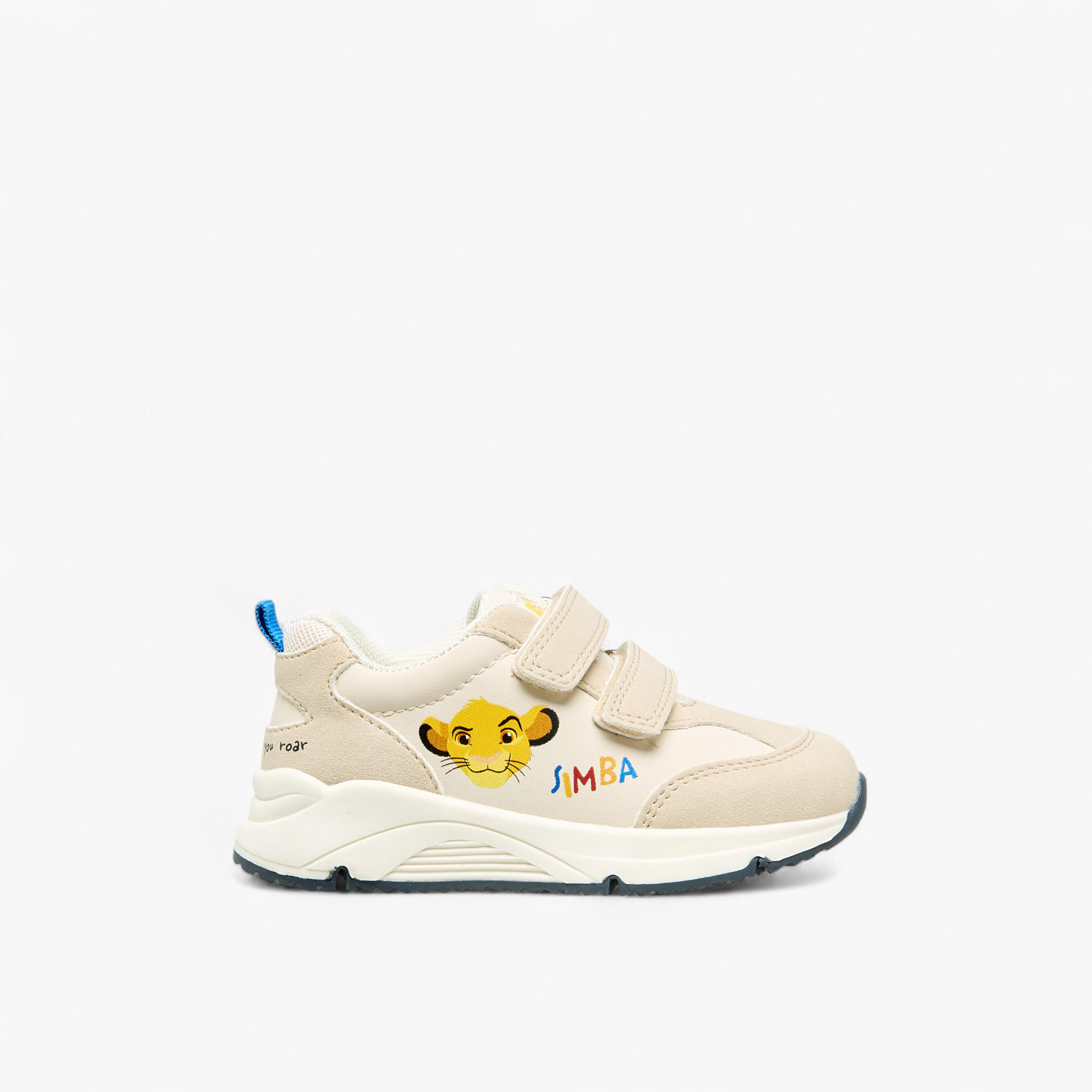 Disney Boys Simba Print Hook and Loop Sneakers-boys-shoes-sneakers-image-3