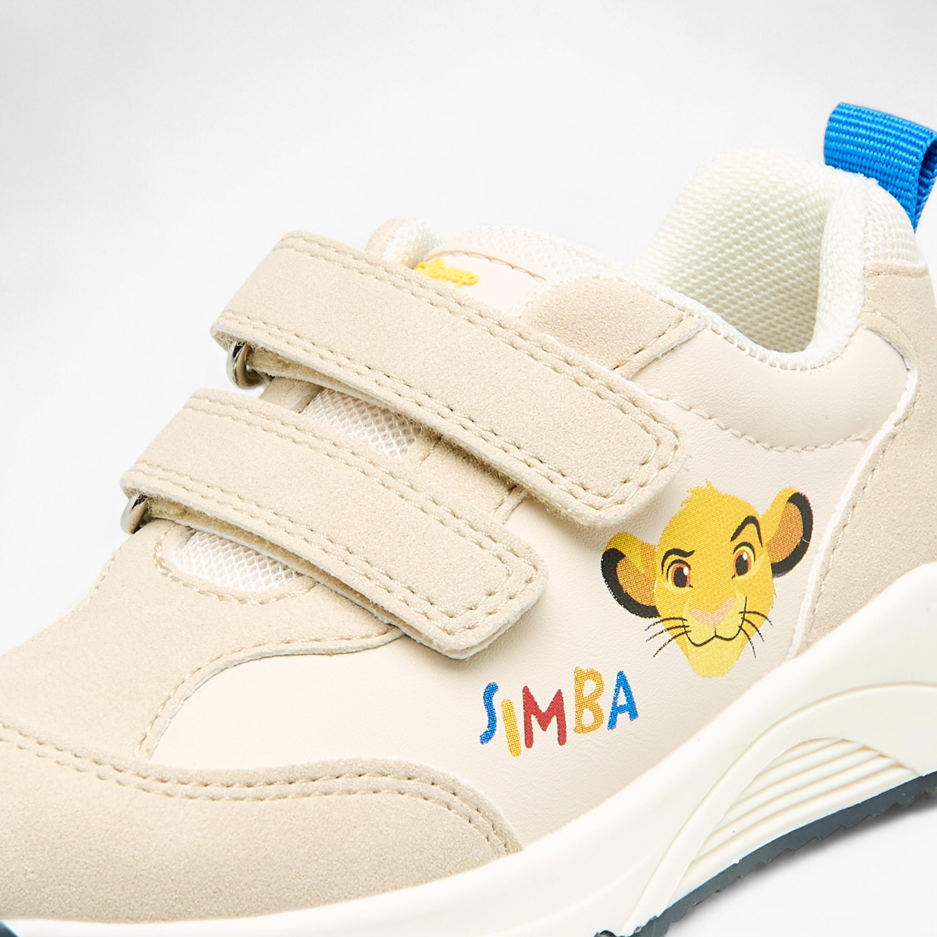 Disney Boys Simba Print Hook and Loop Sneakers-boys-shoes-sneakers-image-4