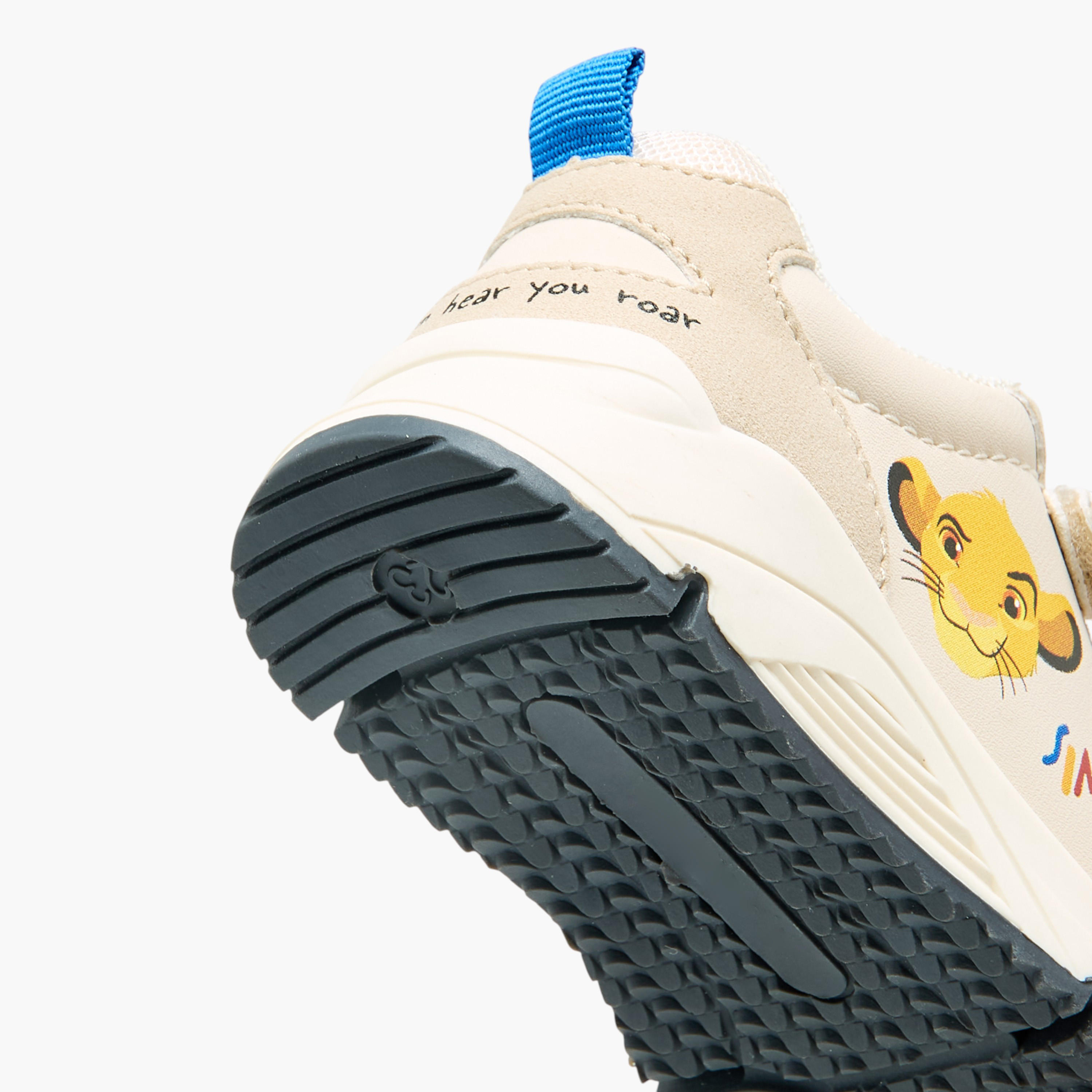 Disney Boys Simba Print Hook and Loop Sneakers-boys-shoes-sneakers-image-5