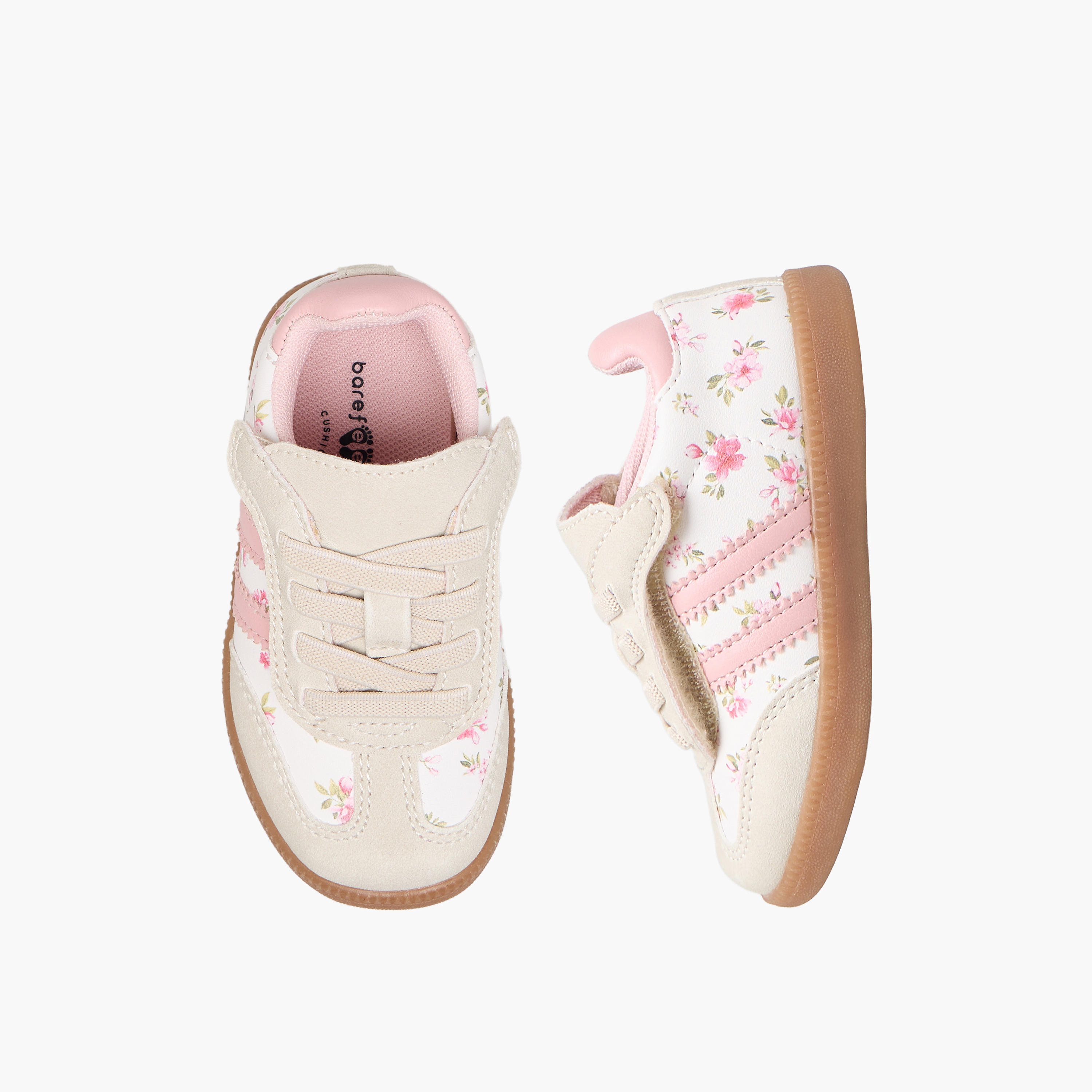 حذاء سنيكرز طول الكاحل بطبعات وشريط إغلاق للبنات من بيرفيت-girls-shoes-sneakers-image-1