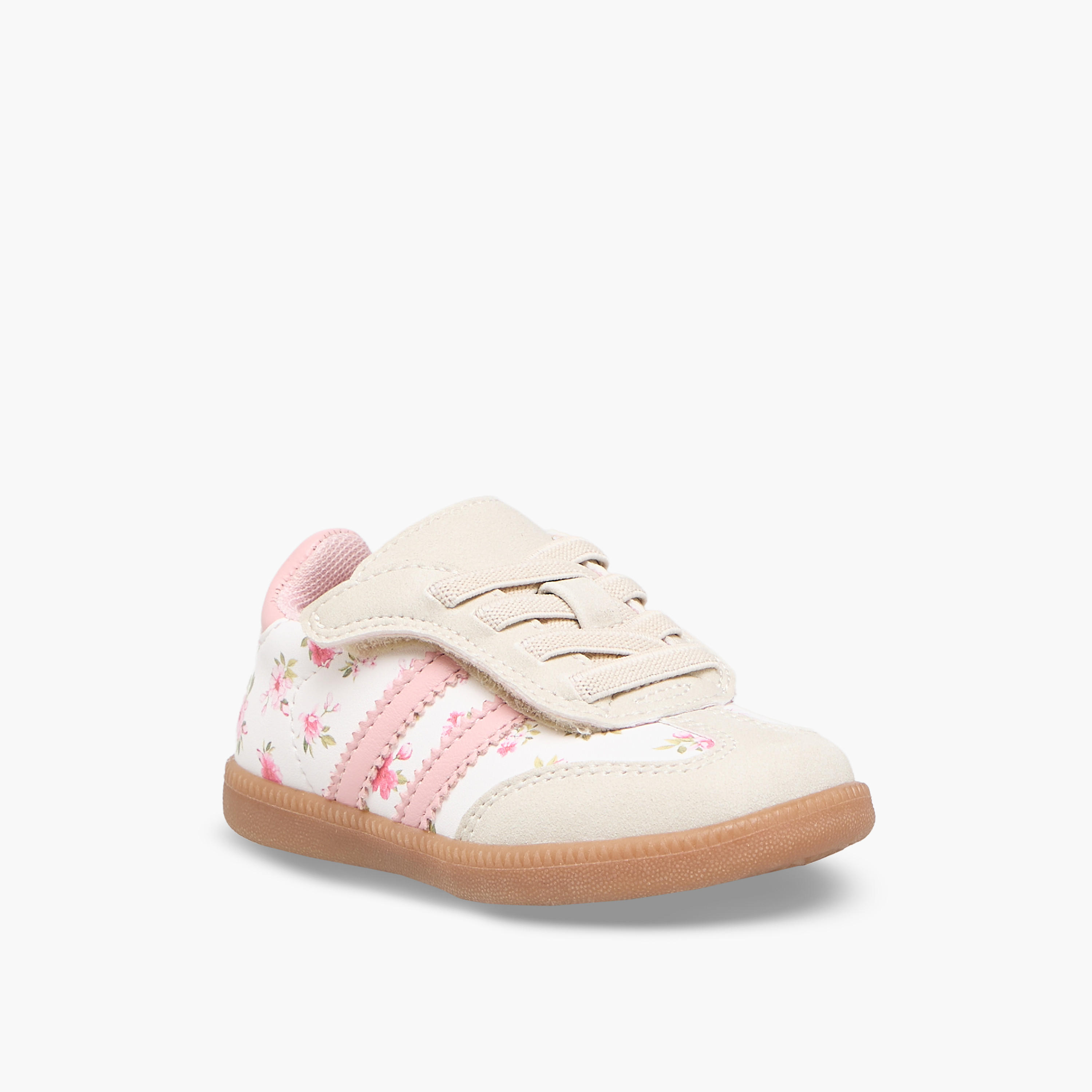 حذاء سنيكرز طول الكاحل بطبعات وشريط إغلاق للبنات من بيرفيت-girls-shoes-sneakers-image-2