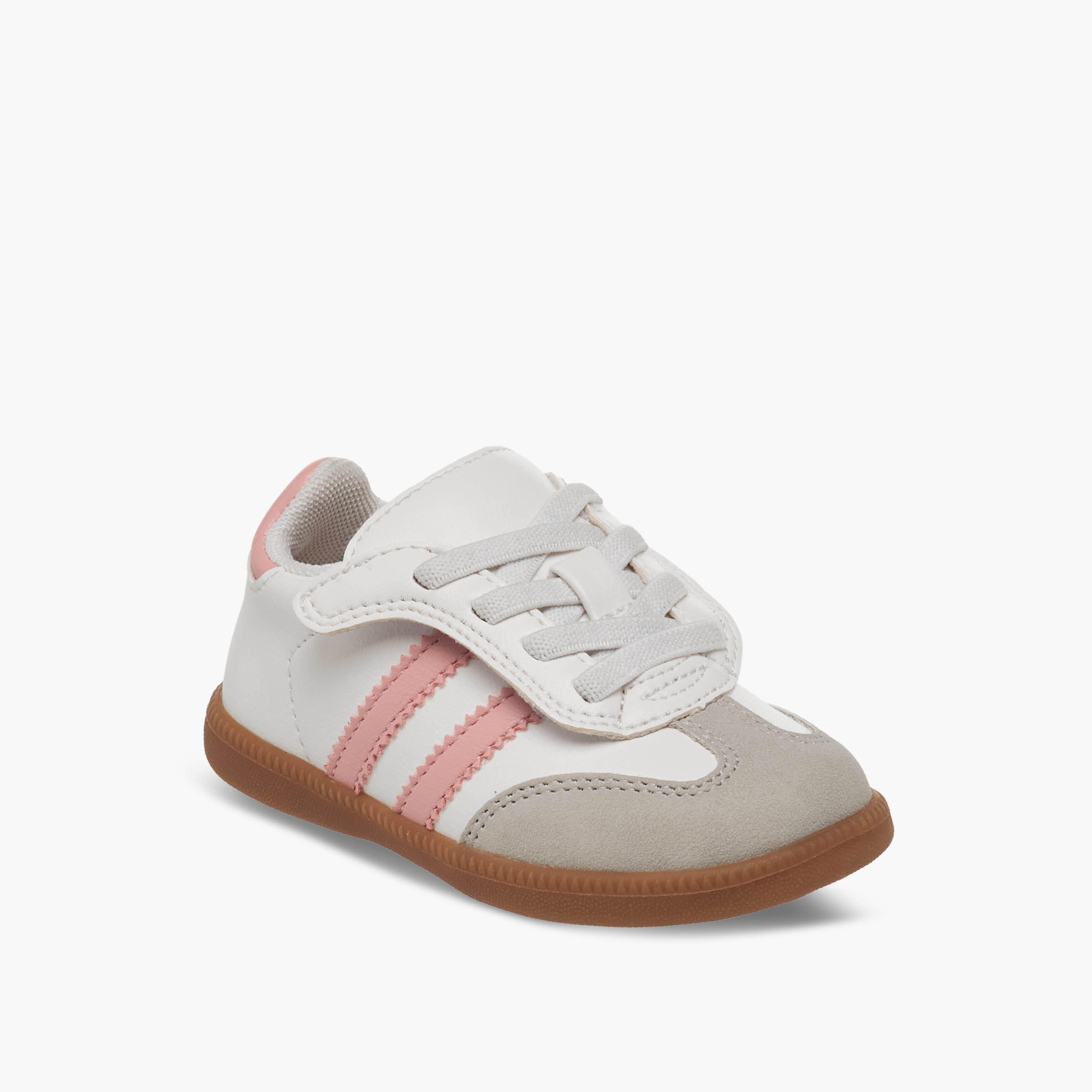 Barefeet Girls Panelled Hook and Loop Sneakers-girls-shoes-sneakers-image-2