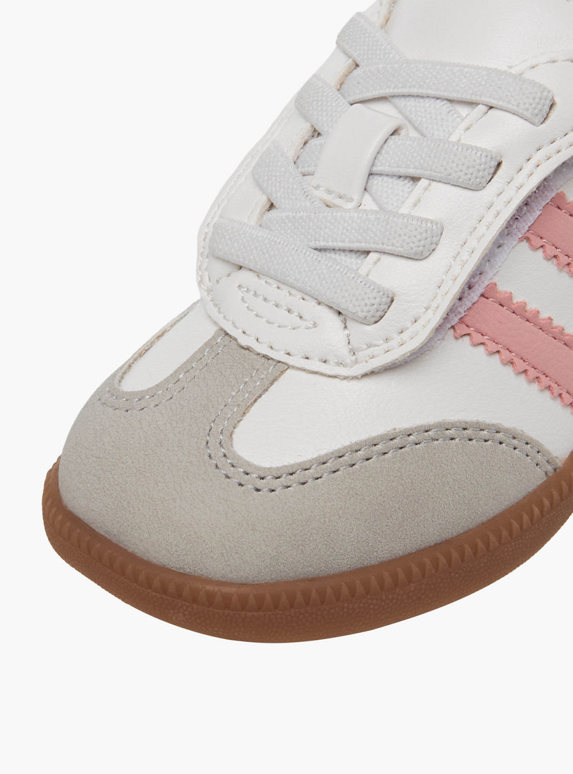 Barefeet Girls Panelled Hook and Loop Sneakers-girls-shoes-sneakers-image-4
