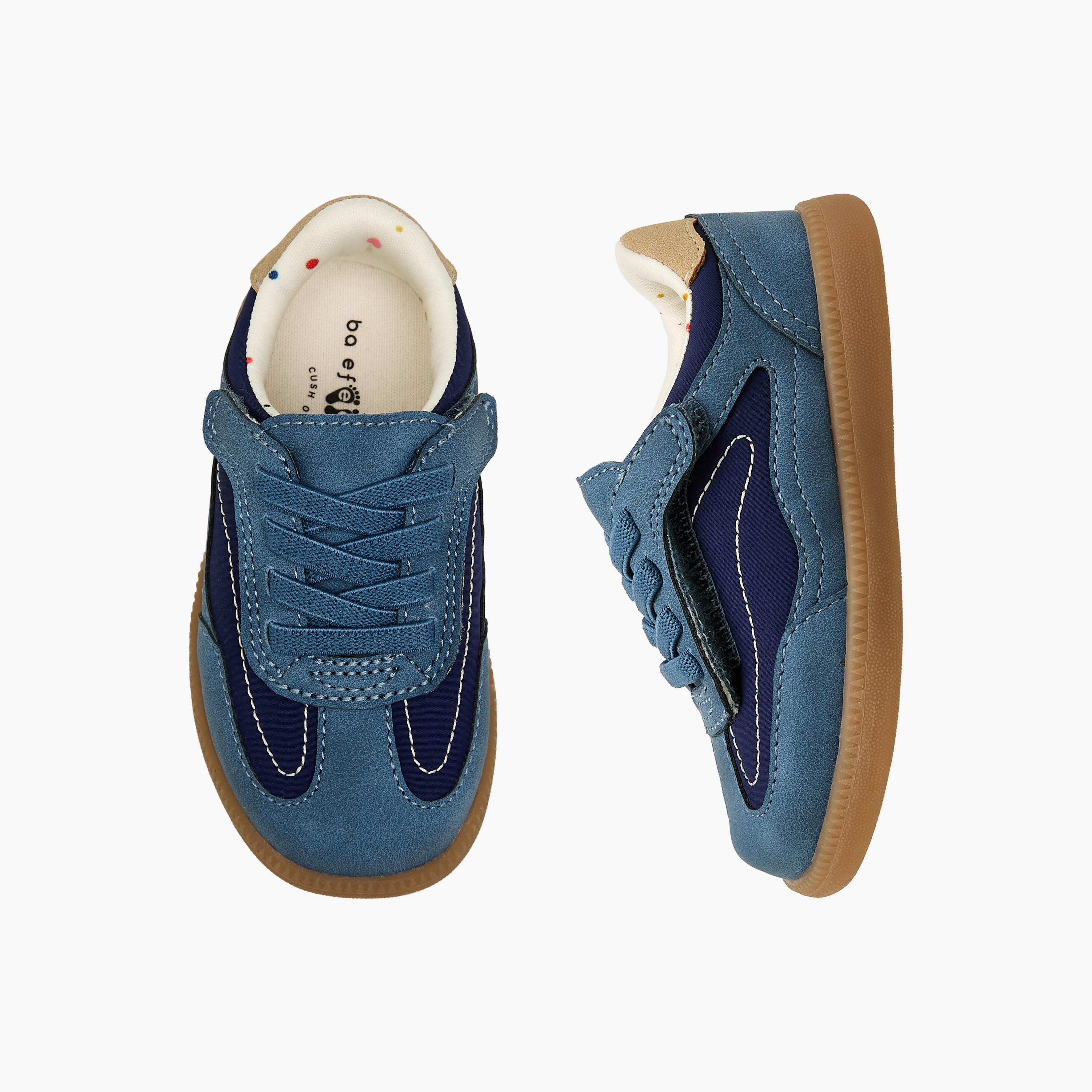 Barefeet Boys Hook & Loop Ankle Sneakers-boys-shoes-sneakers-image-1