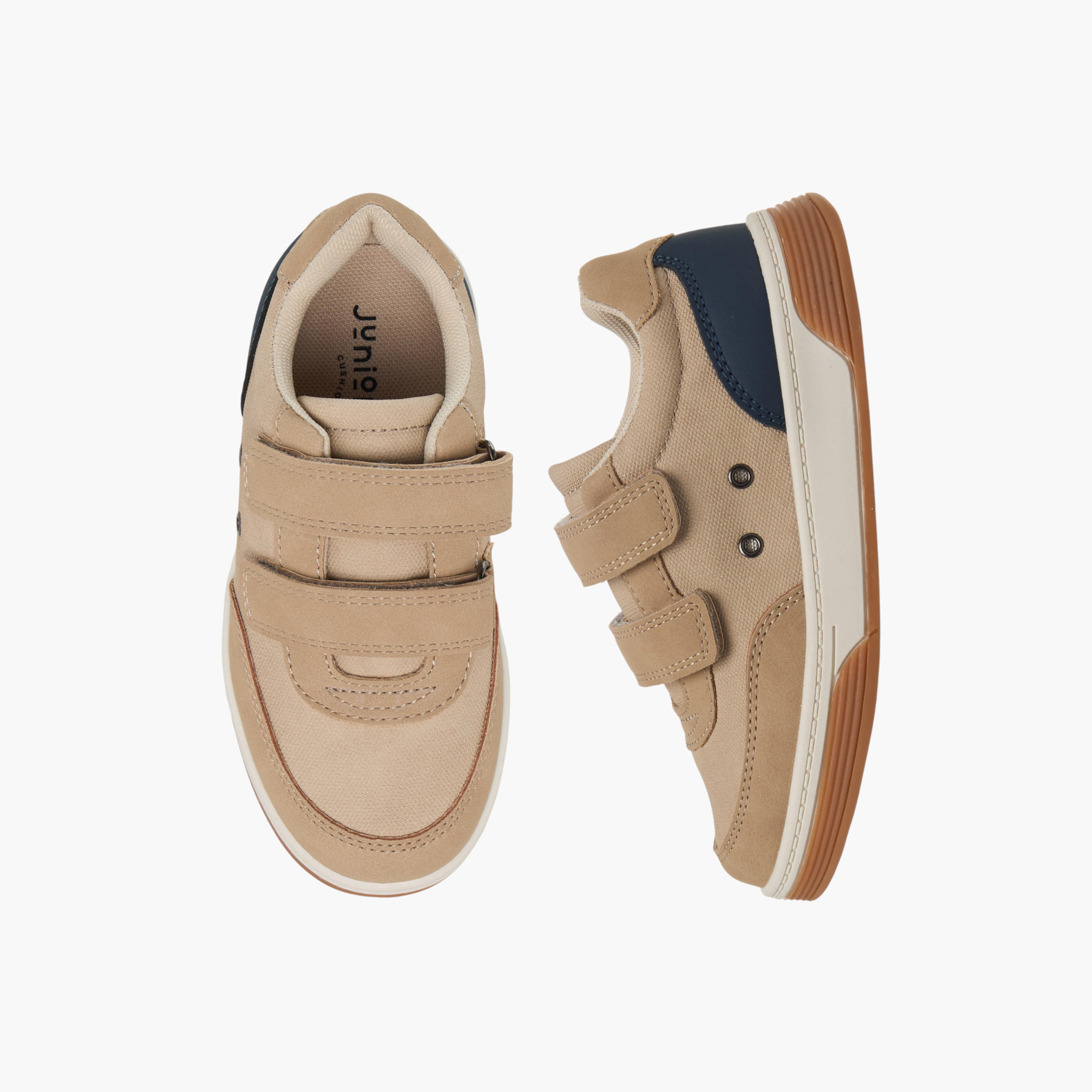 حذاء سنيكرز قوالب ملونة بشريط إغلاق لاصق من جونيورز-boys-shoes-sneakers-image-1