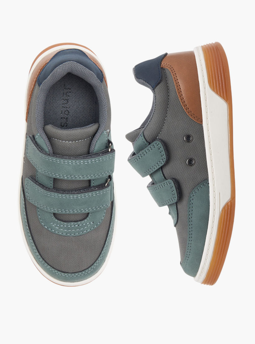 حذاء سنيكرز قوالب ملونة بشريط إغلاق لاصق من جونيورز-boys-shoes-sneakers-image-1