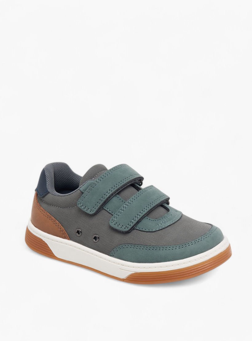حذاء سنيكرز قوالب ملونة بشريط إغلاق لاصق من جونيورز-boys-shoes-sneakers-image-2