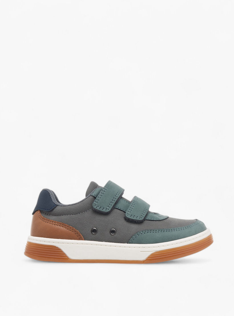 حذاء سنيكرز قوالب ملونة بشريط إغلاق لاصق من جونيورز-boys-shoes-sneakers-image-3