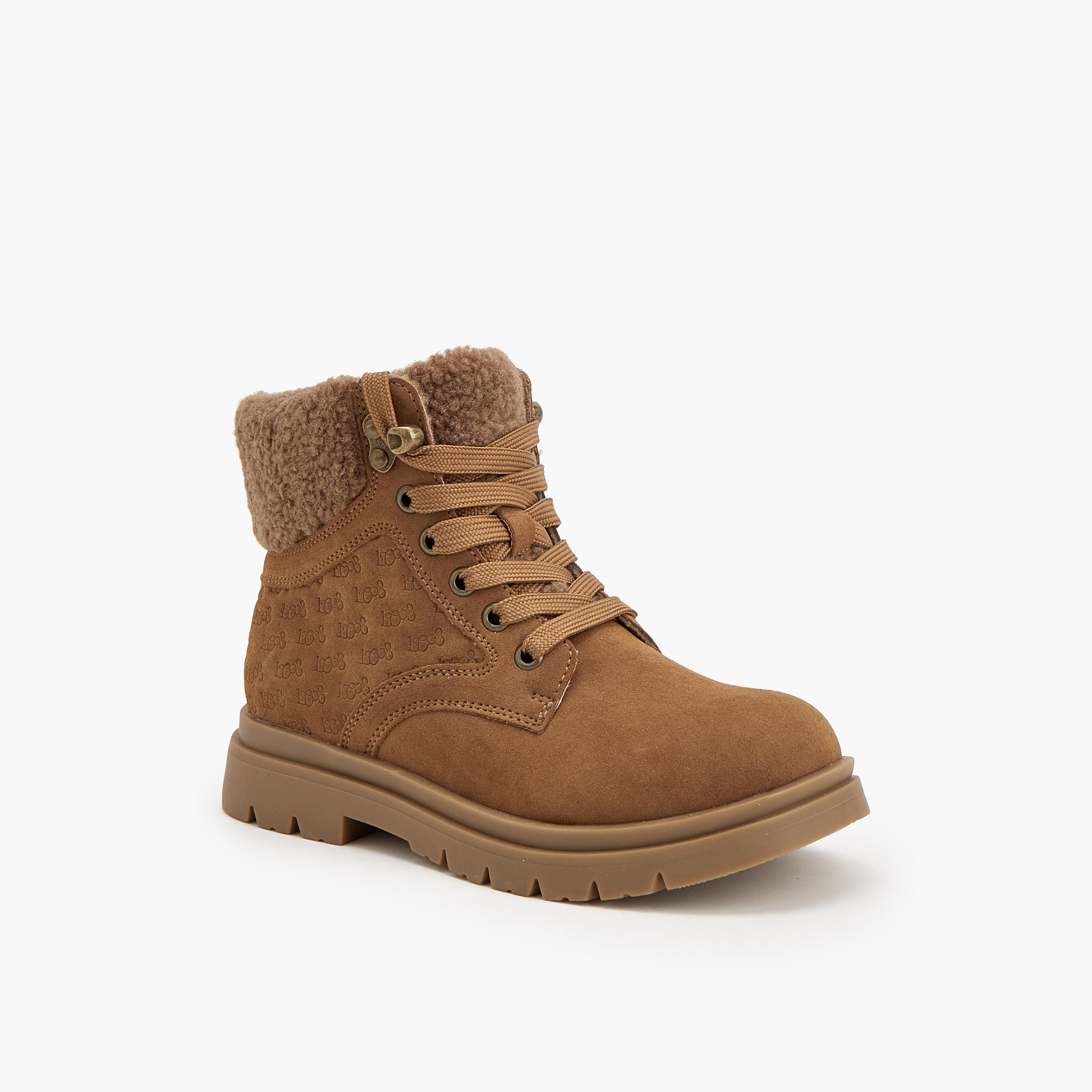 بوت بطول الكاحل ورباط إغلاق للبنات من لي كوبر-girls-shoes-boots-image-2