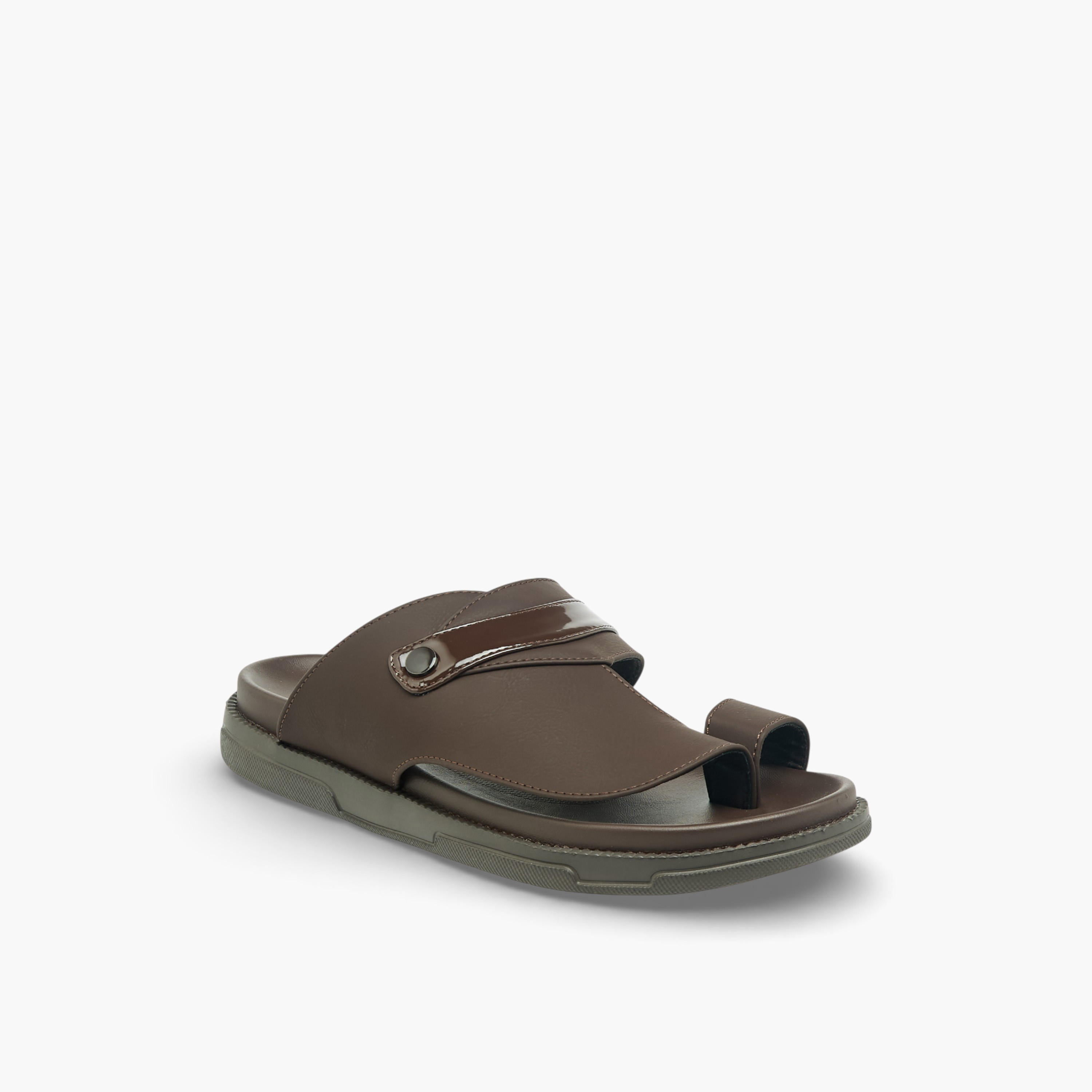 Al Waha Men Toe Loop Detail Arabic Sandals-men-shoes-sandals-image-2